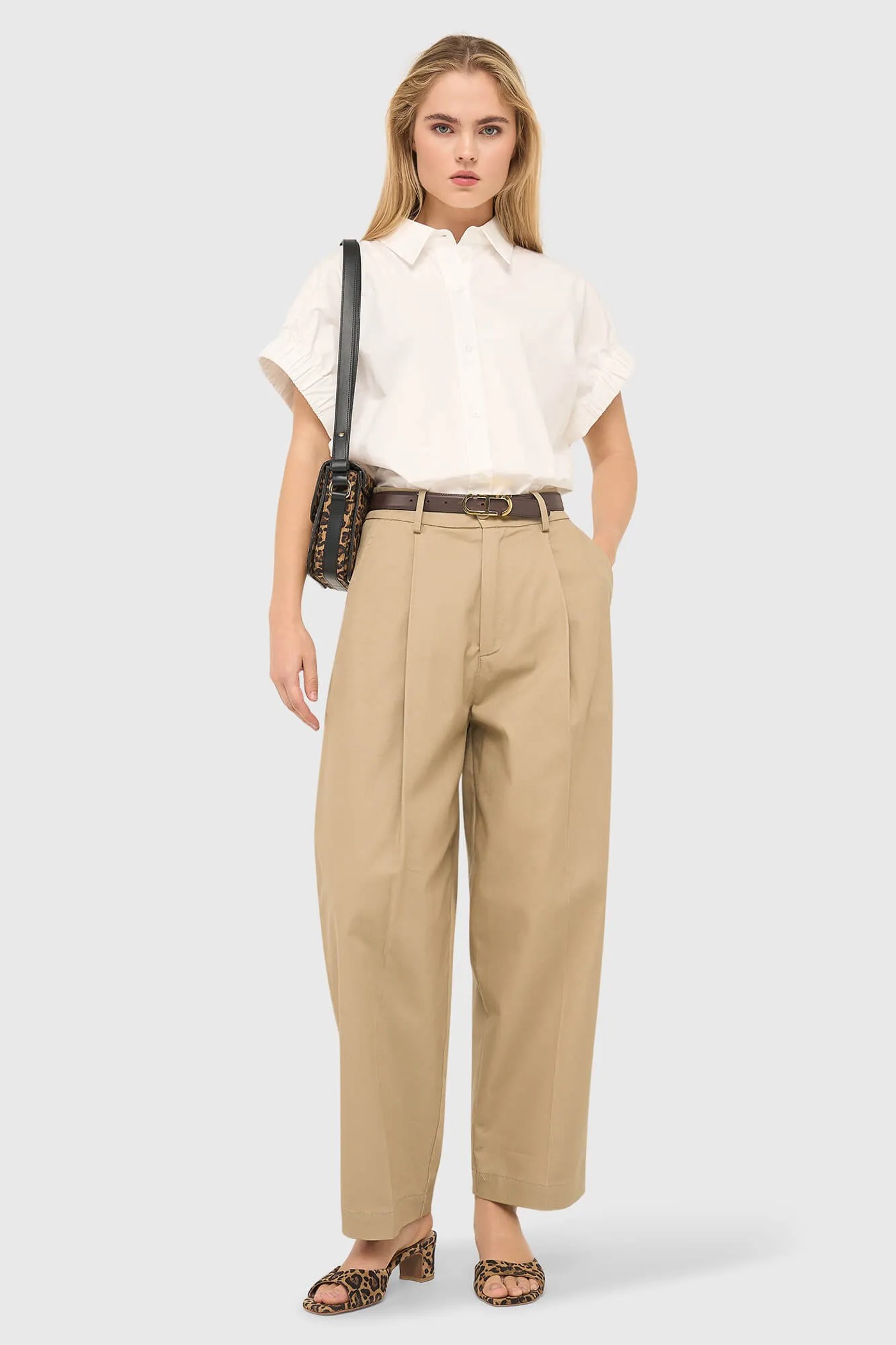 Muiltjes Dames Leer Crew Panterprint