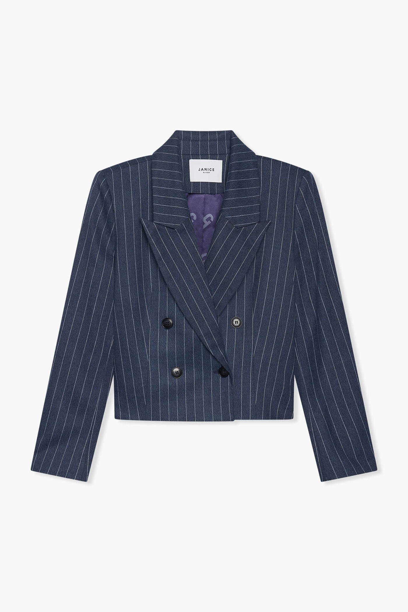 Blazer Dames Kort Stan Blauw Streep