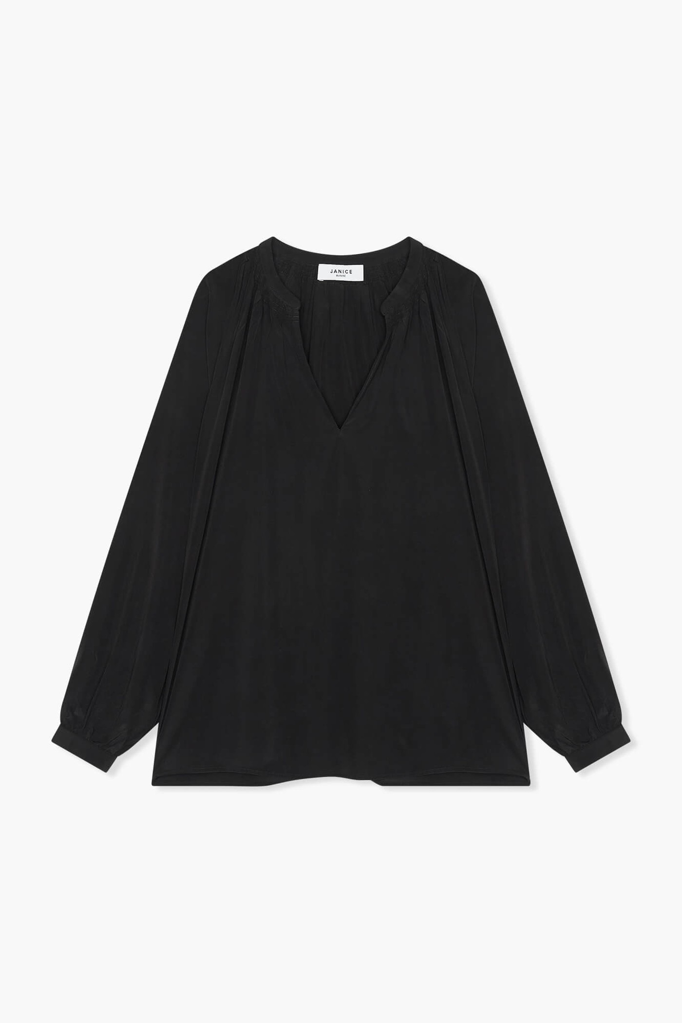 Zijden Dames Blouse Landon Zwart