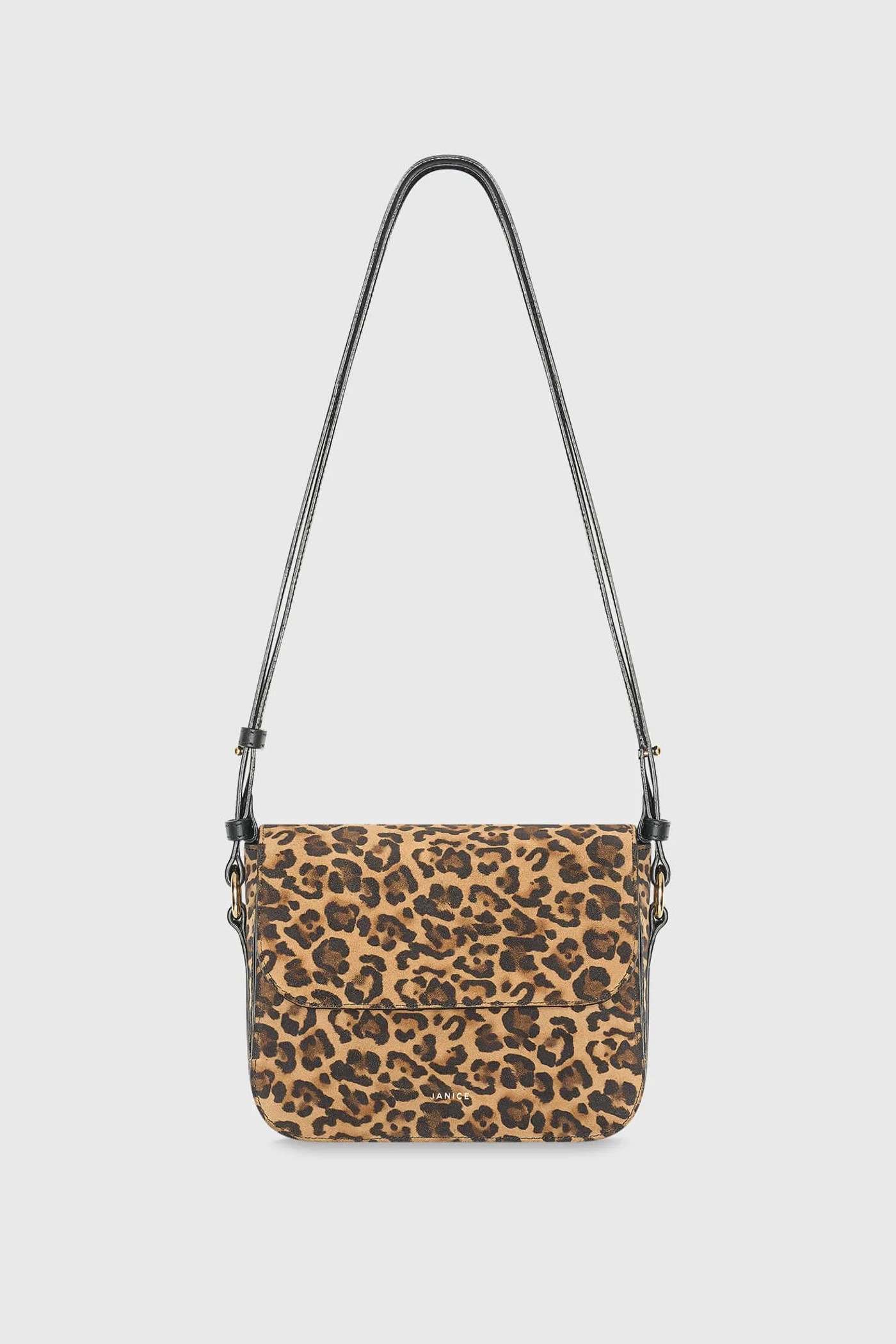 Leren Dames Tas Elias Panterprint Suede