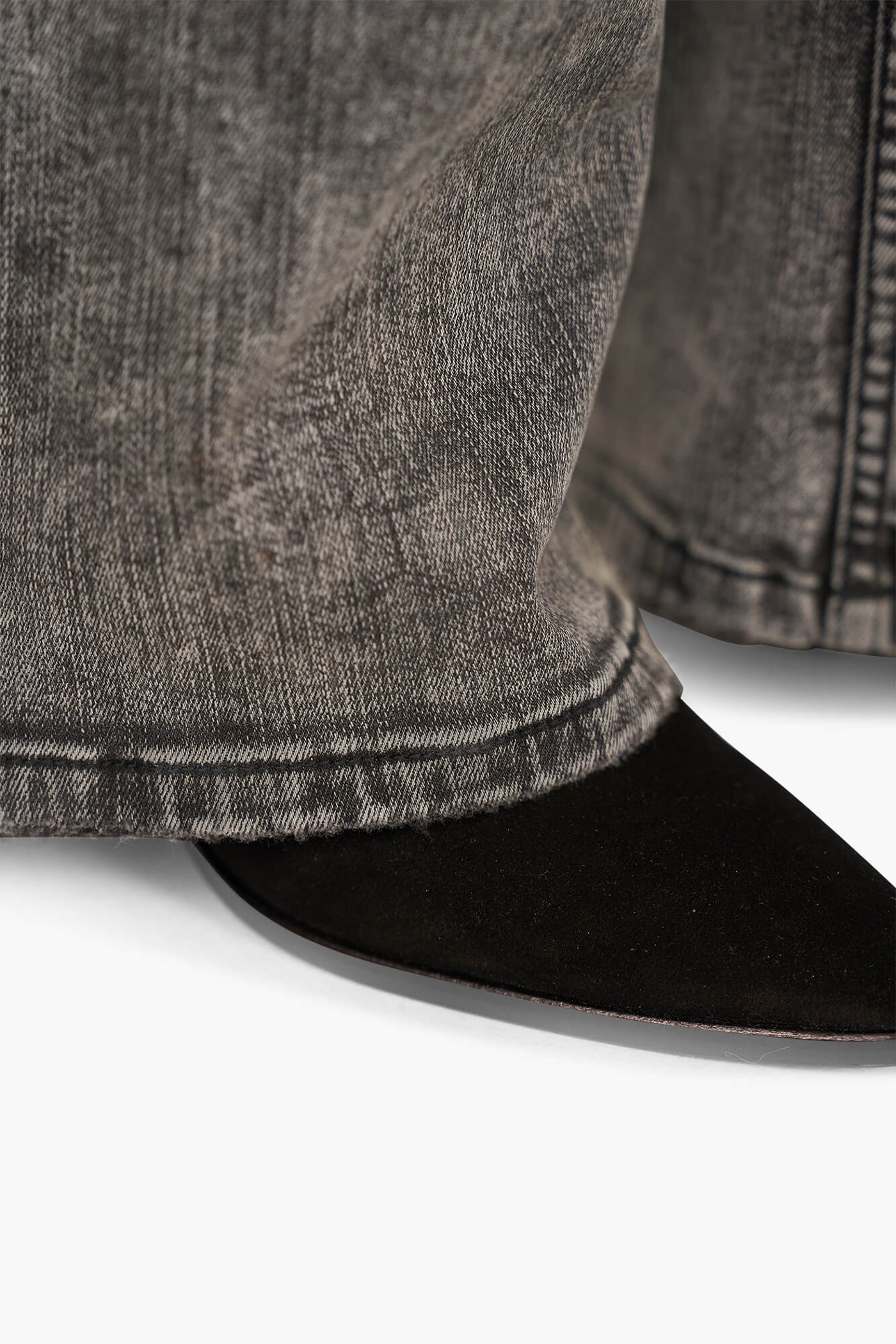 Jeans Dames Wijde Pijp Jason Zwart 100