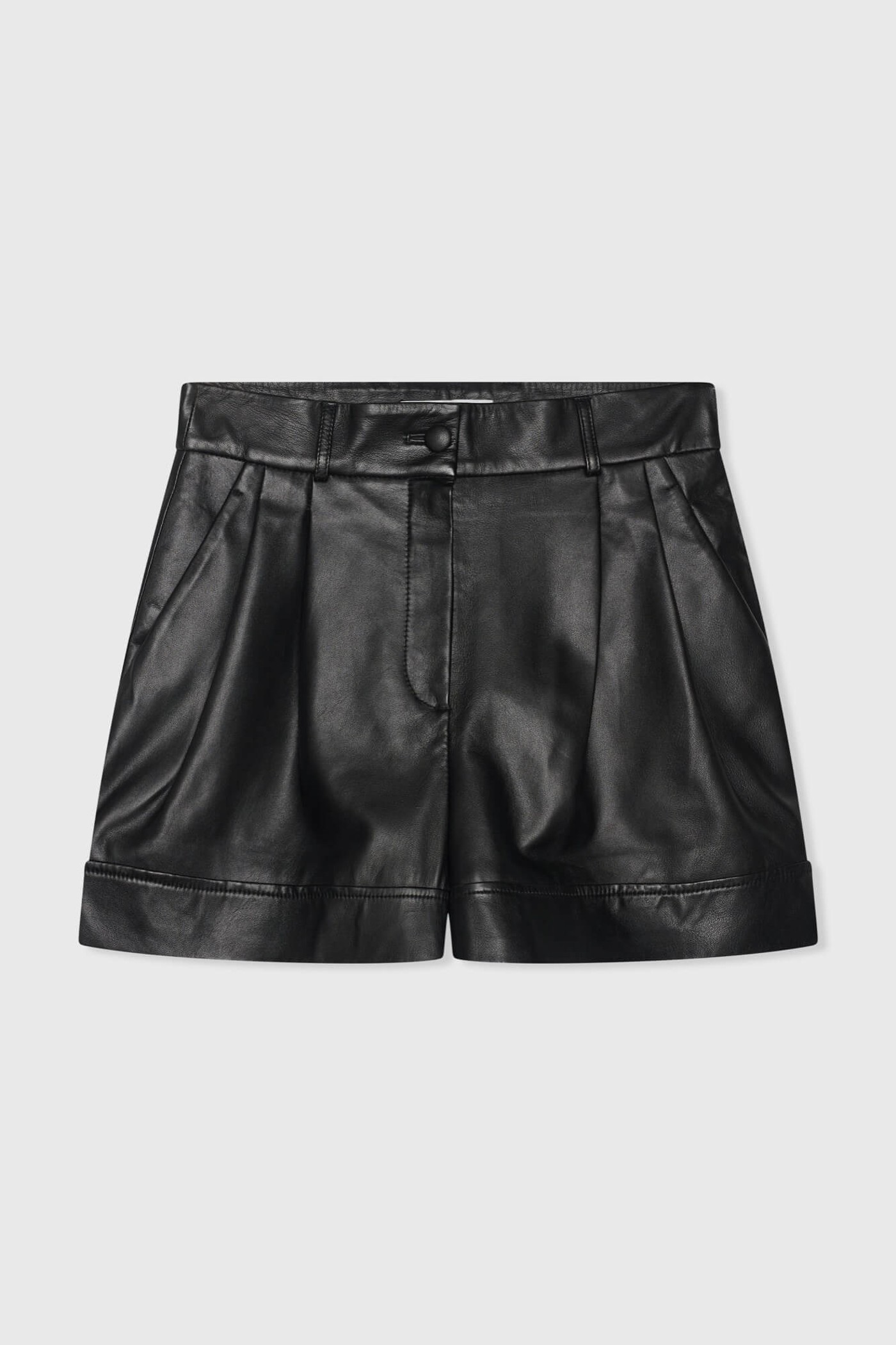 Shortje Dames Leer Arthur Zwart