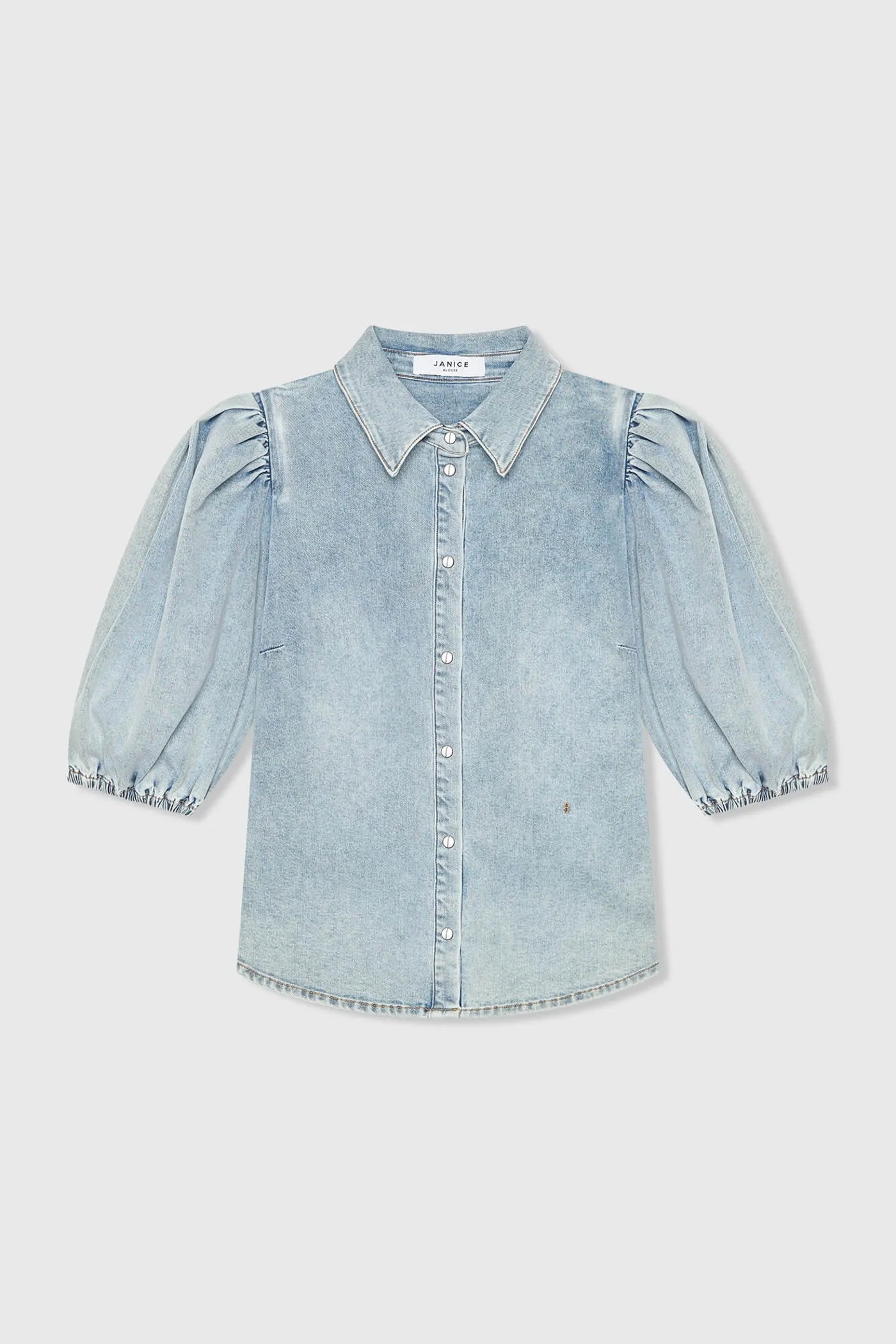 Blouse Dames Denim Pofmouw Lars 565