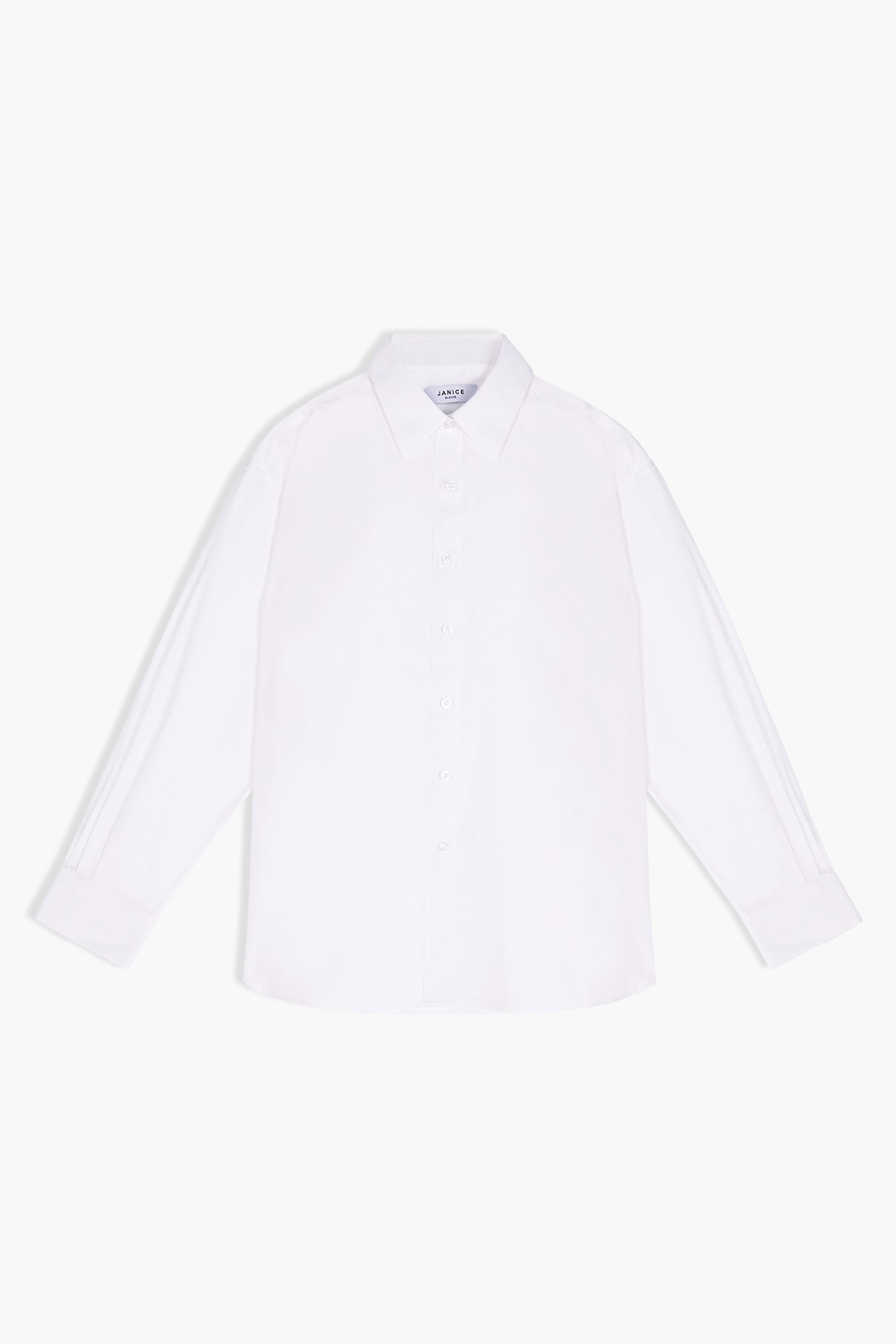 Katoenen witte blouse dames
