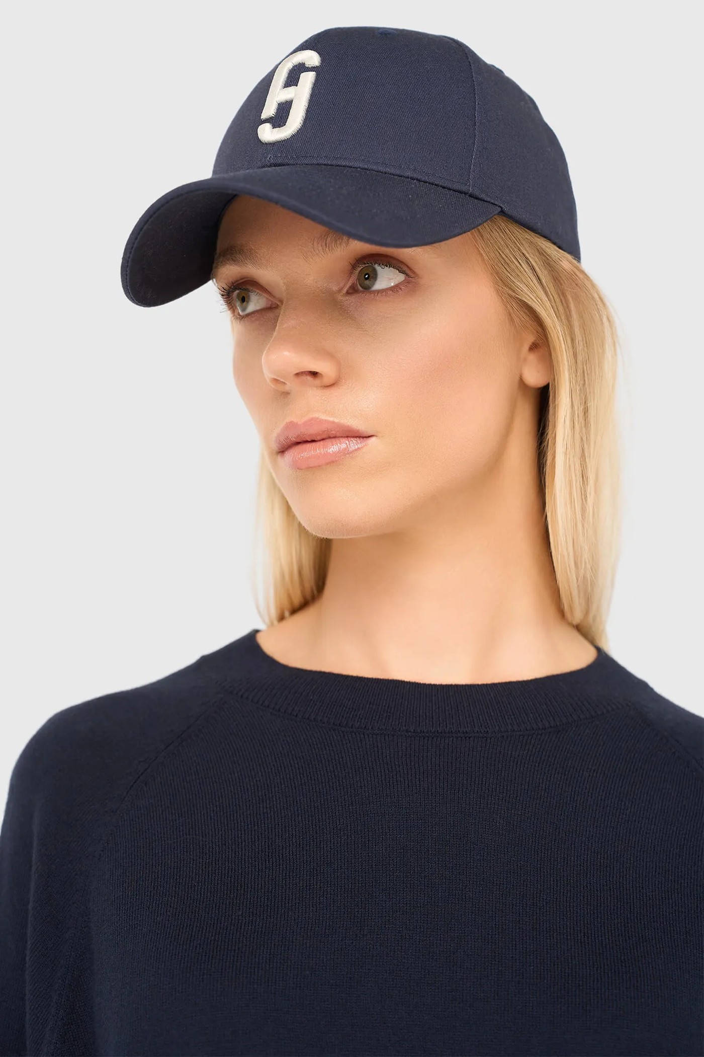 Cap Dames Logo Jeff Blauw