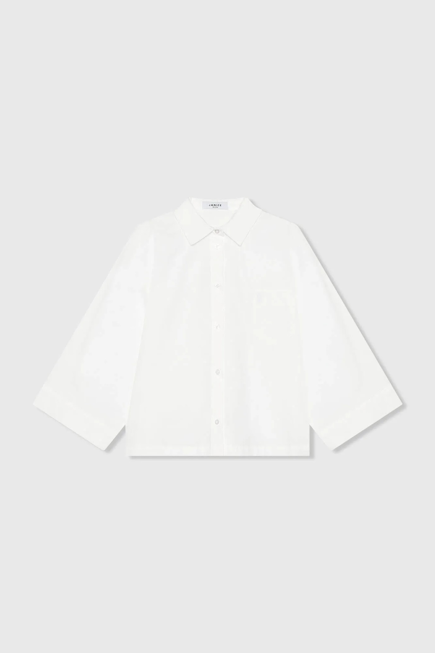 Witte Katoenen Blouse Dames Kimono Carl