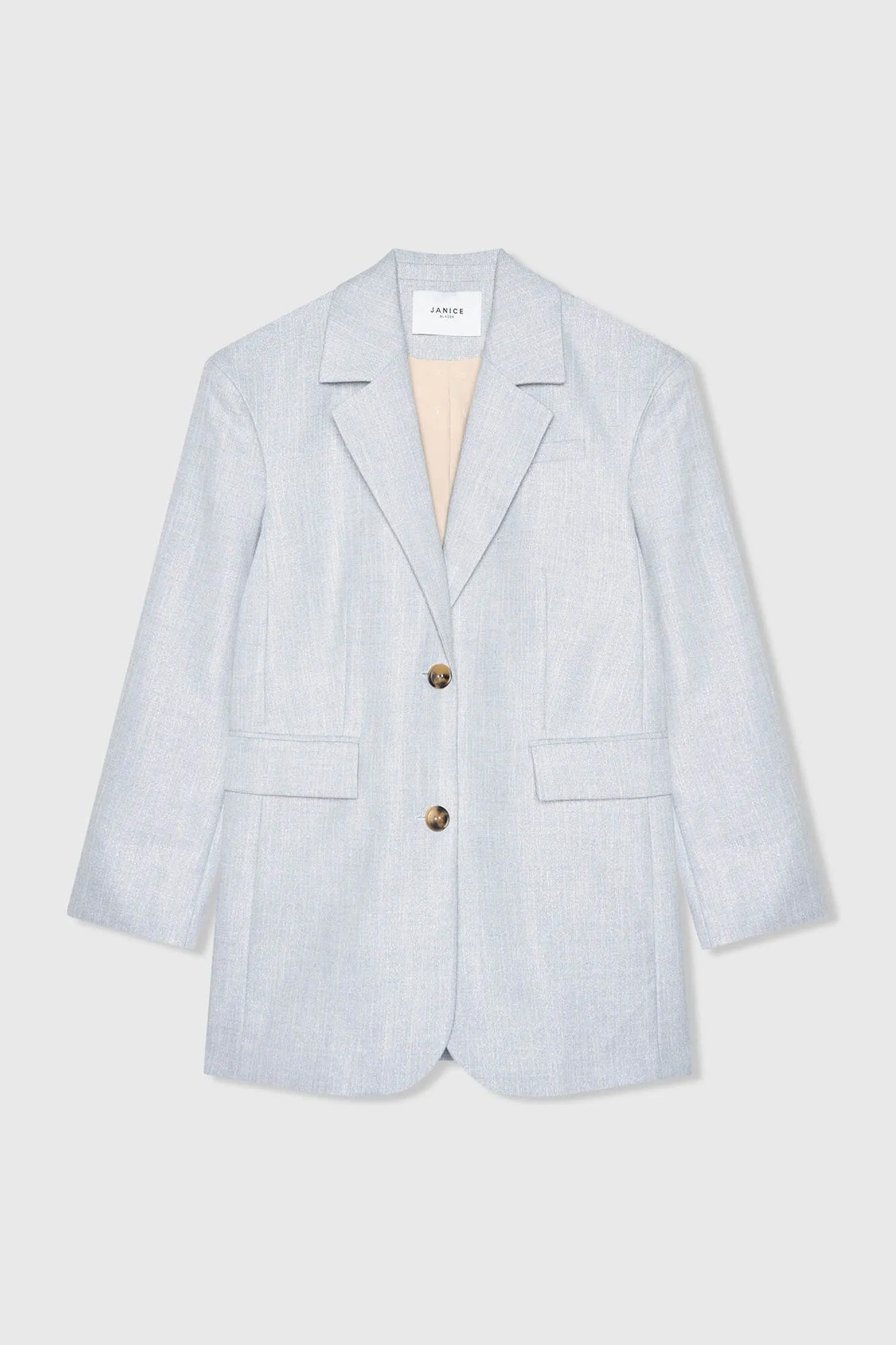 Blazer Dames Oversized Blauw Lurex Buddy