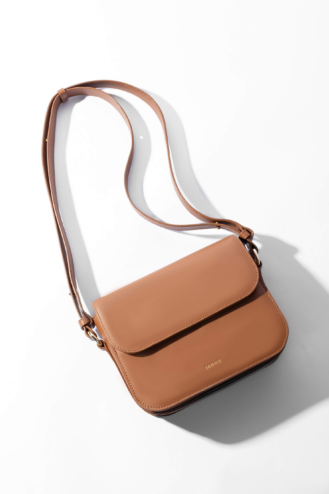 Leren Dames Tas Elias Camel