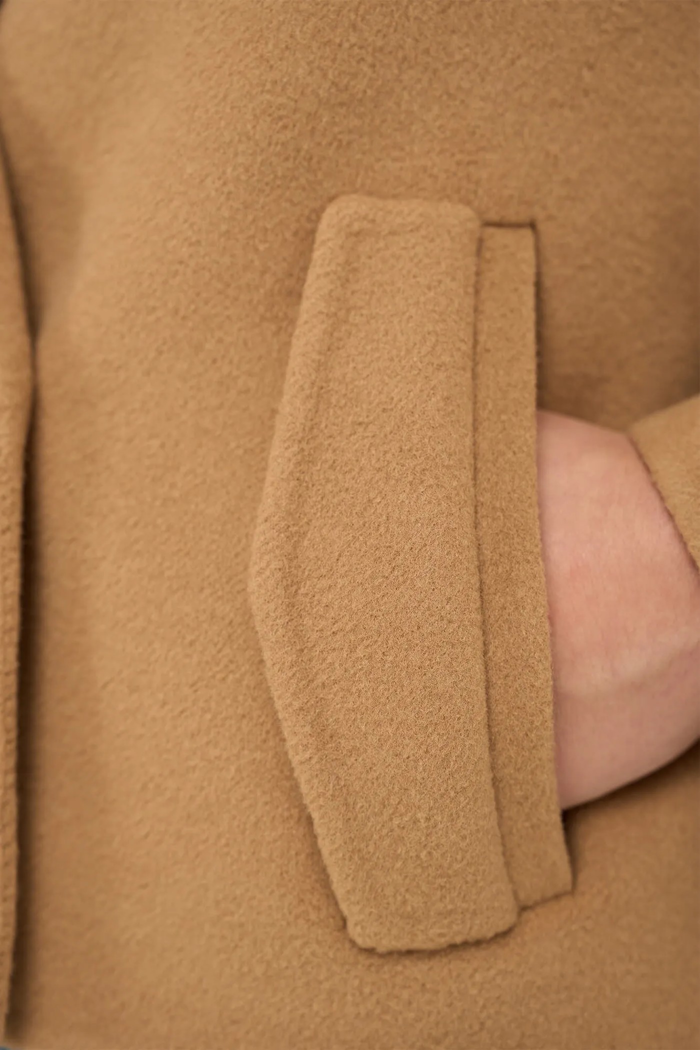 Korte Cashmere Jas Trenchcoat Double Face Floyd Camel