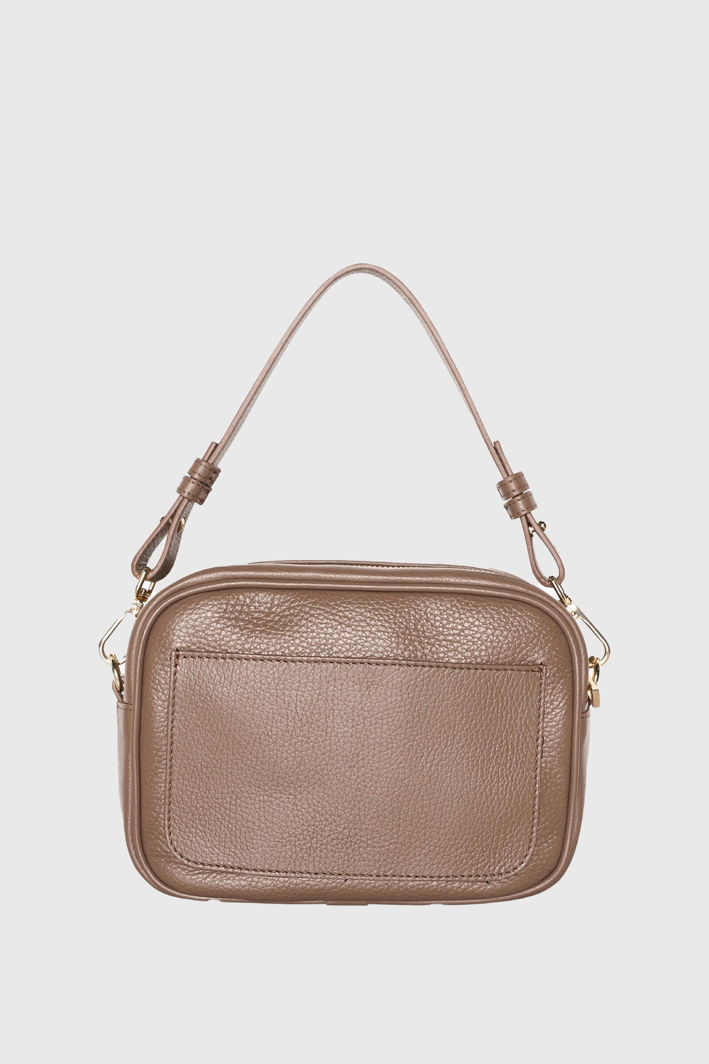 Leren Crossbody Dames Bruce Taupe