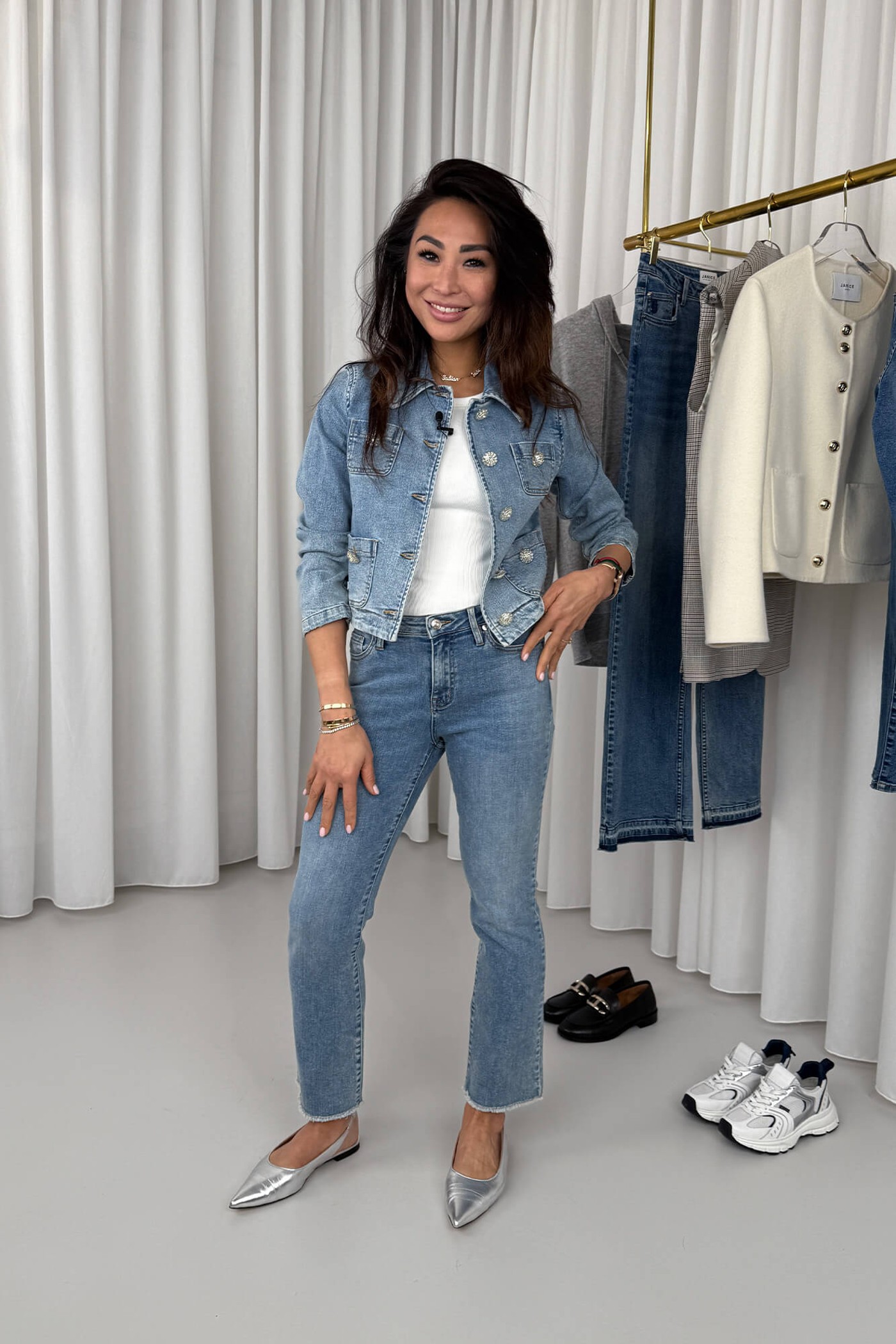 Tatum jacket en Cooper kick flared