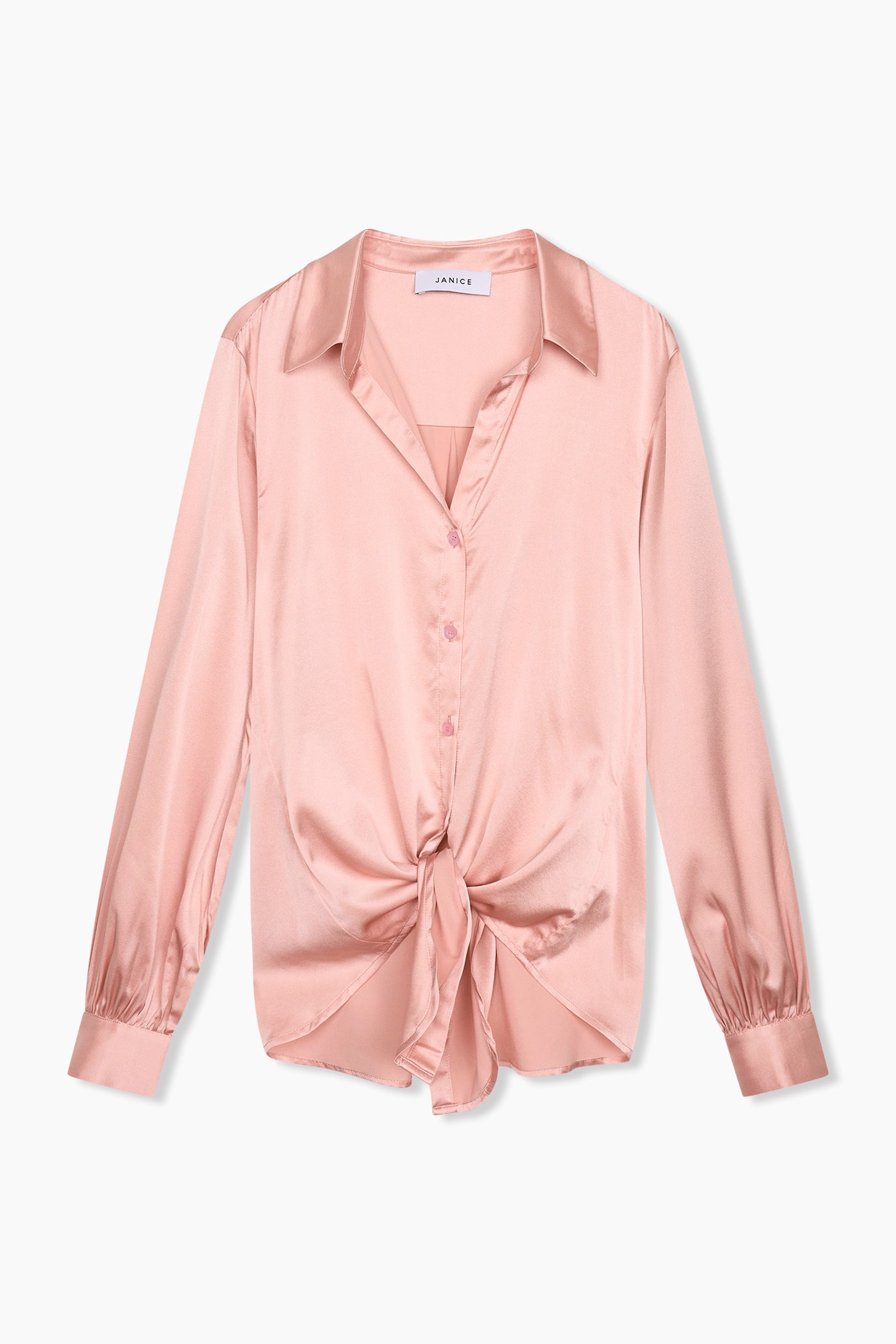 Zijden Blouse Dames Bobby Roze