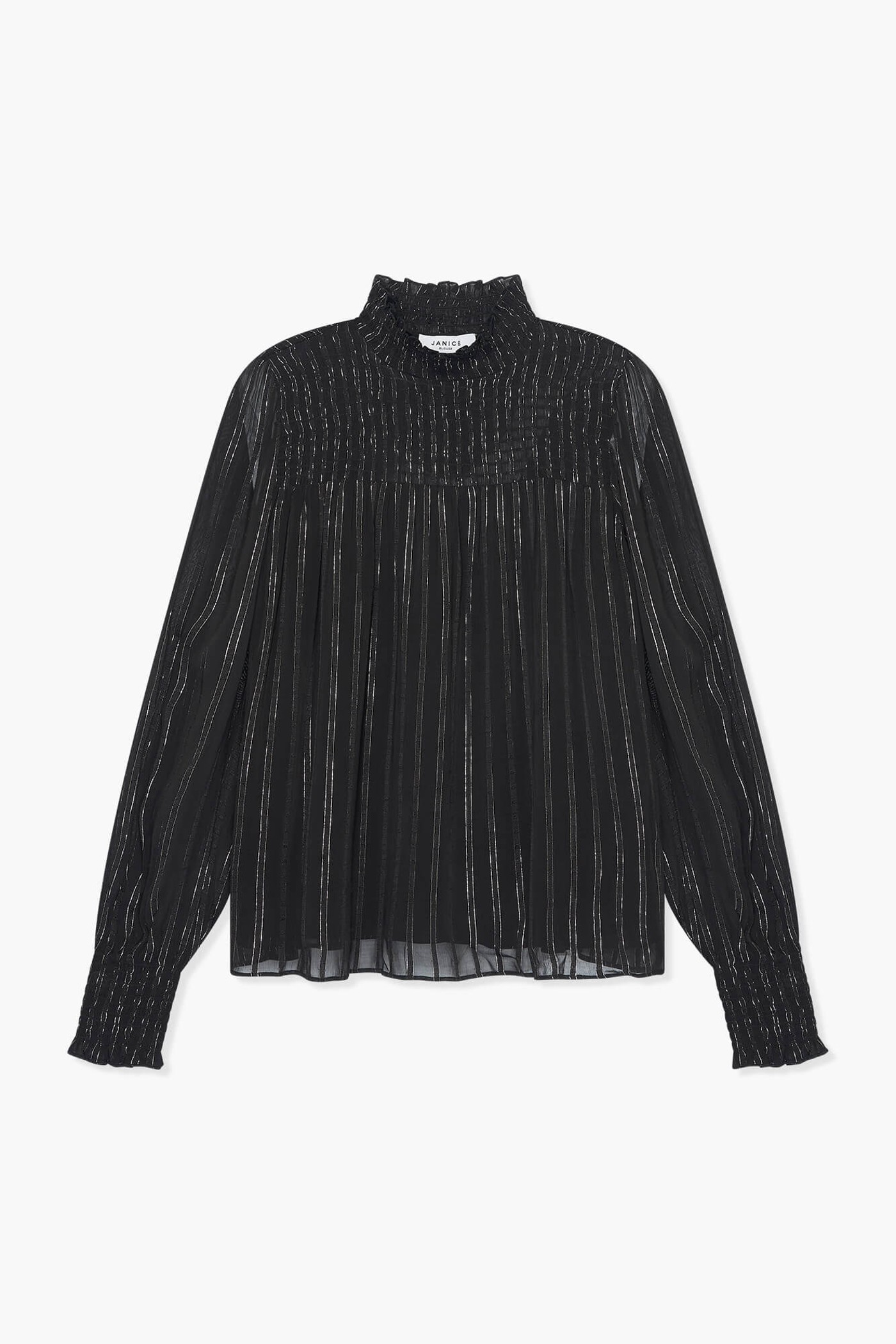 Blouse Dames Lurex Smog Hardy Zwart