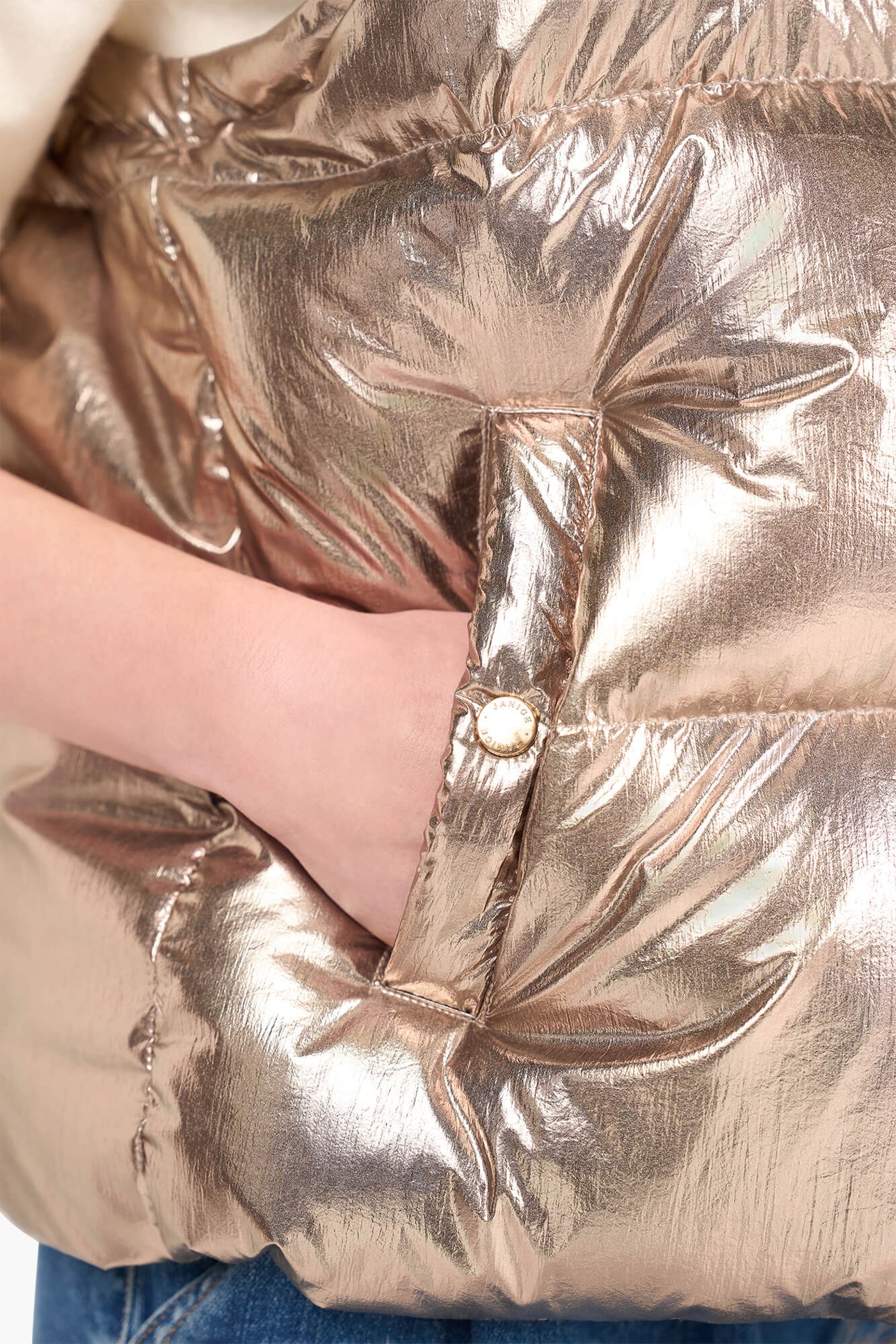 Puffer Vest Dames Byron Champagne