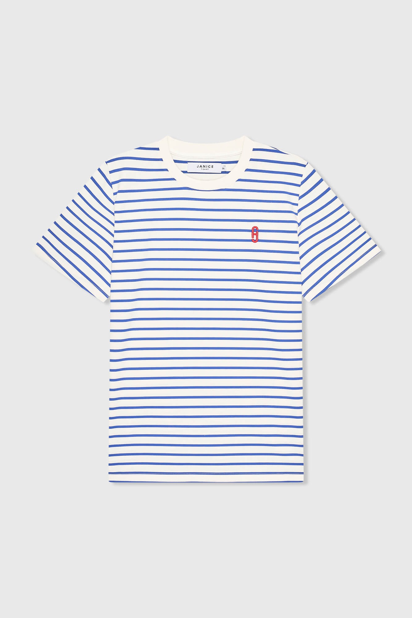 Rock Shirt Gestreept Licht Blauw