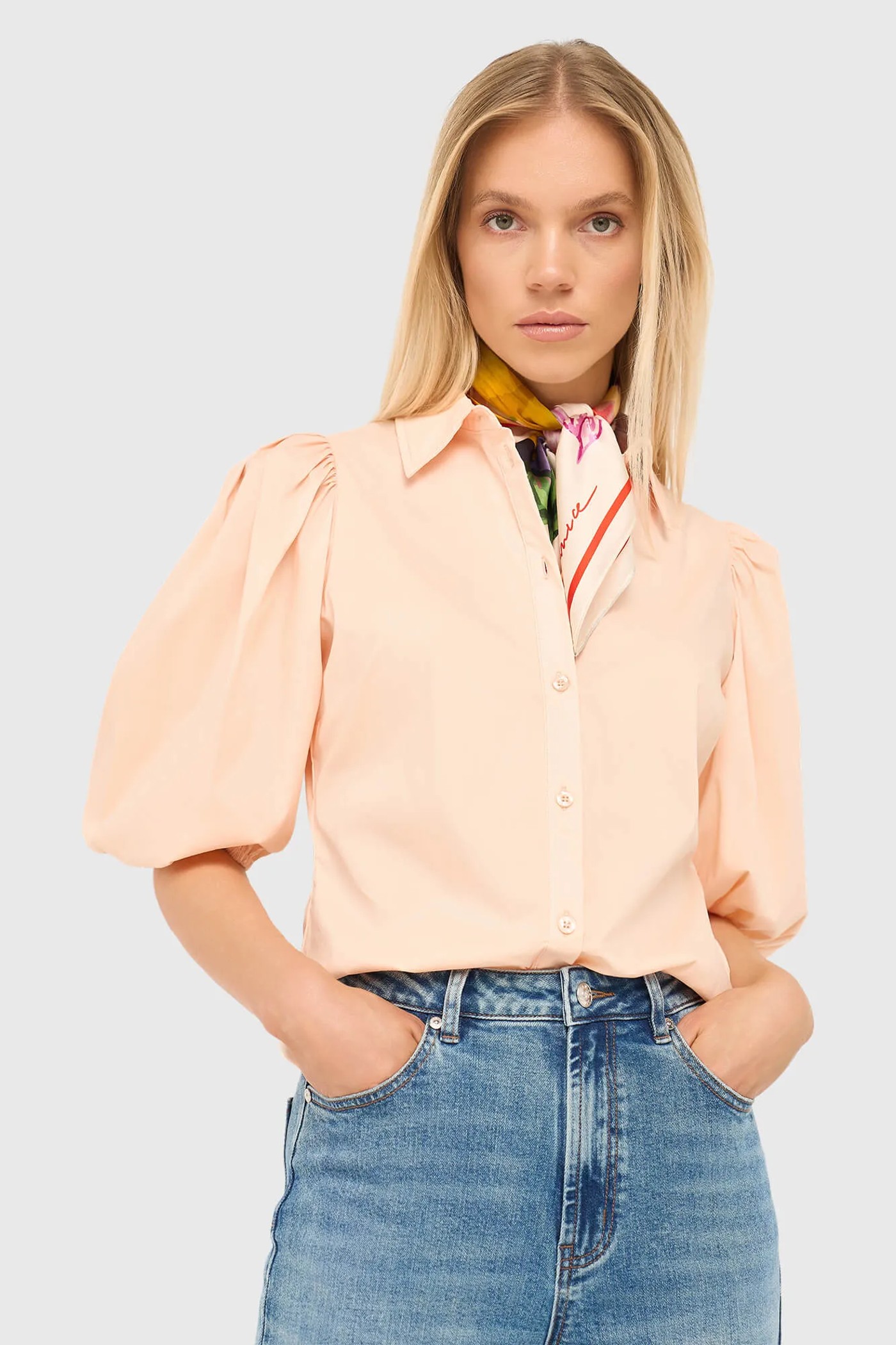 Katoenen Blouse Dames Lars Peach