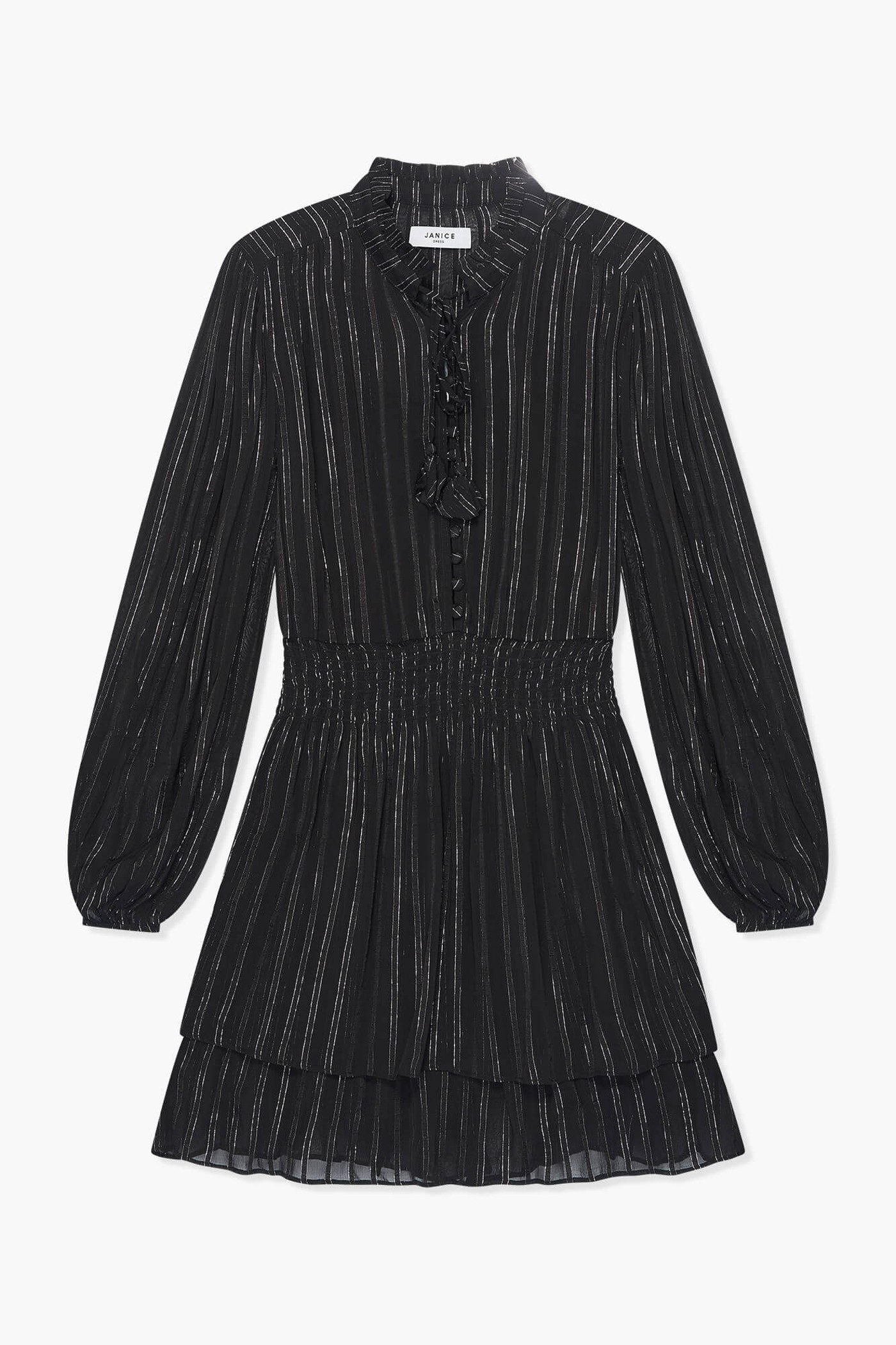 Lurex glitter jurk zwart
