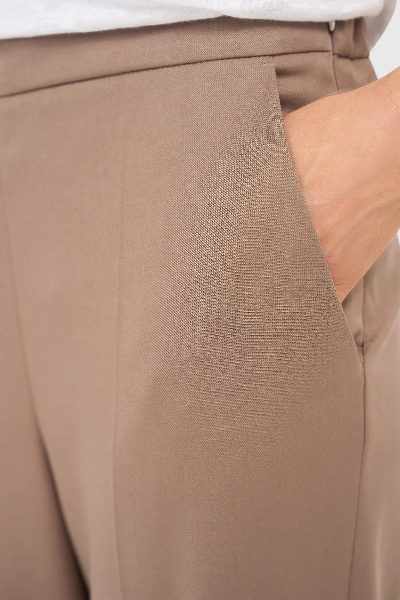 Broek Dames Wijde Pijp Bruin Pete