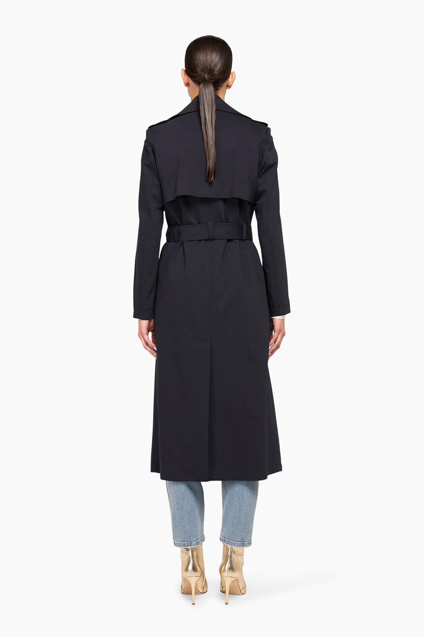 Trenchcoat Dames Robert Navy Blue