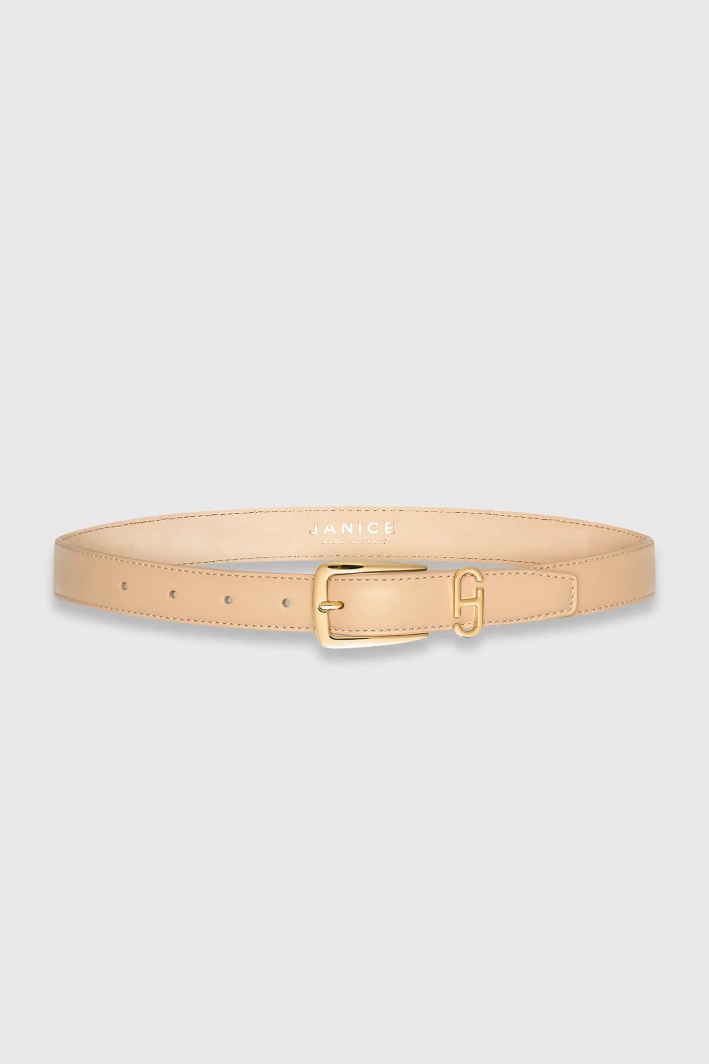 Leren Dames Riem Colby Beige