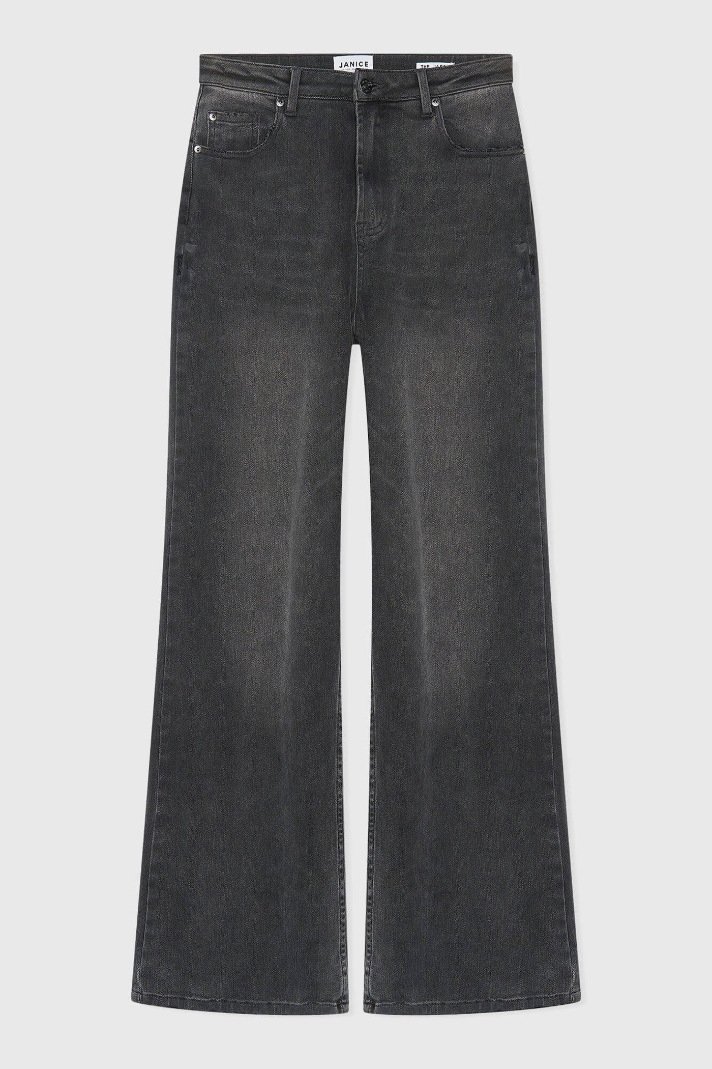Jeans Dames Wijde Pijp Jason Grijs 415