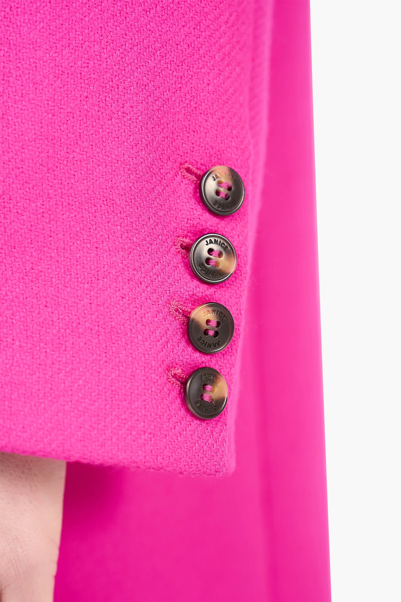 Oversized Blazer Dames Wol Buddy Roze