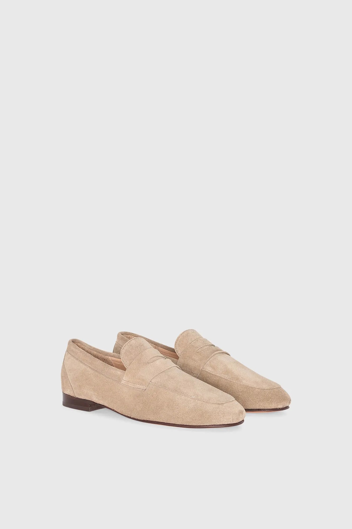 Loafers Dames Suede Burt Taupe
