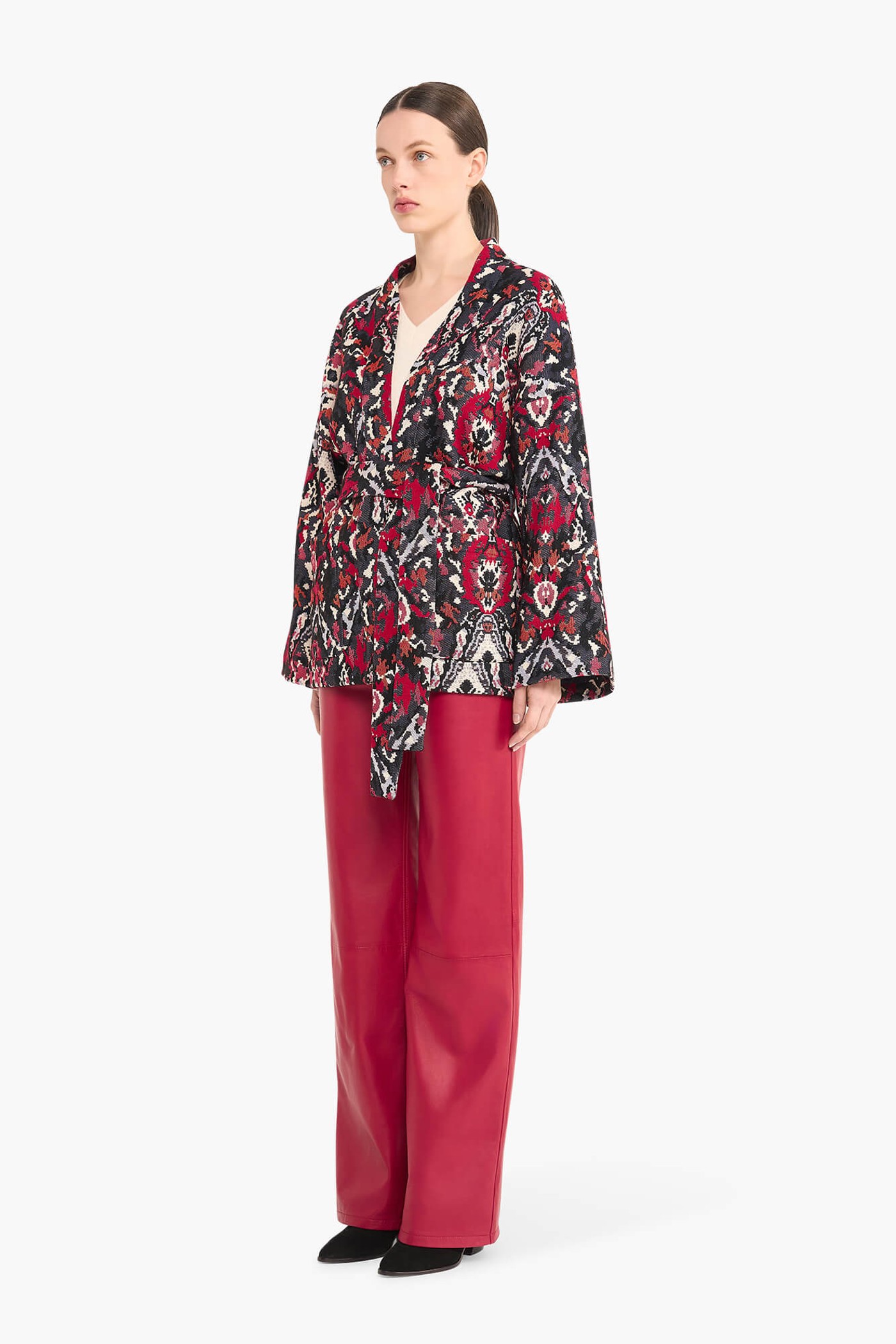 Kimono Dames Jacquard Preston Aztec