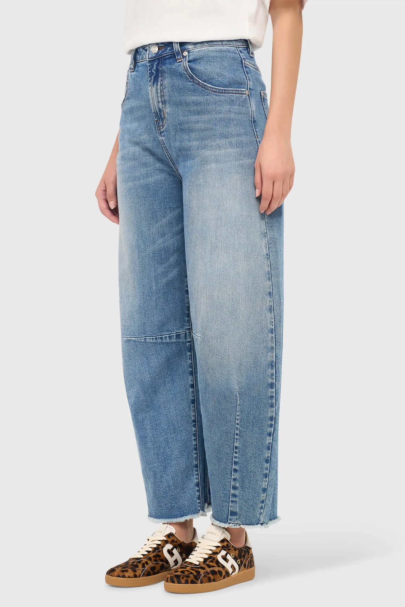 Barrel Jeans Dames Midrise Billy Blauw 379