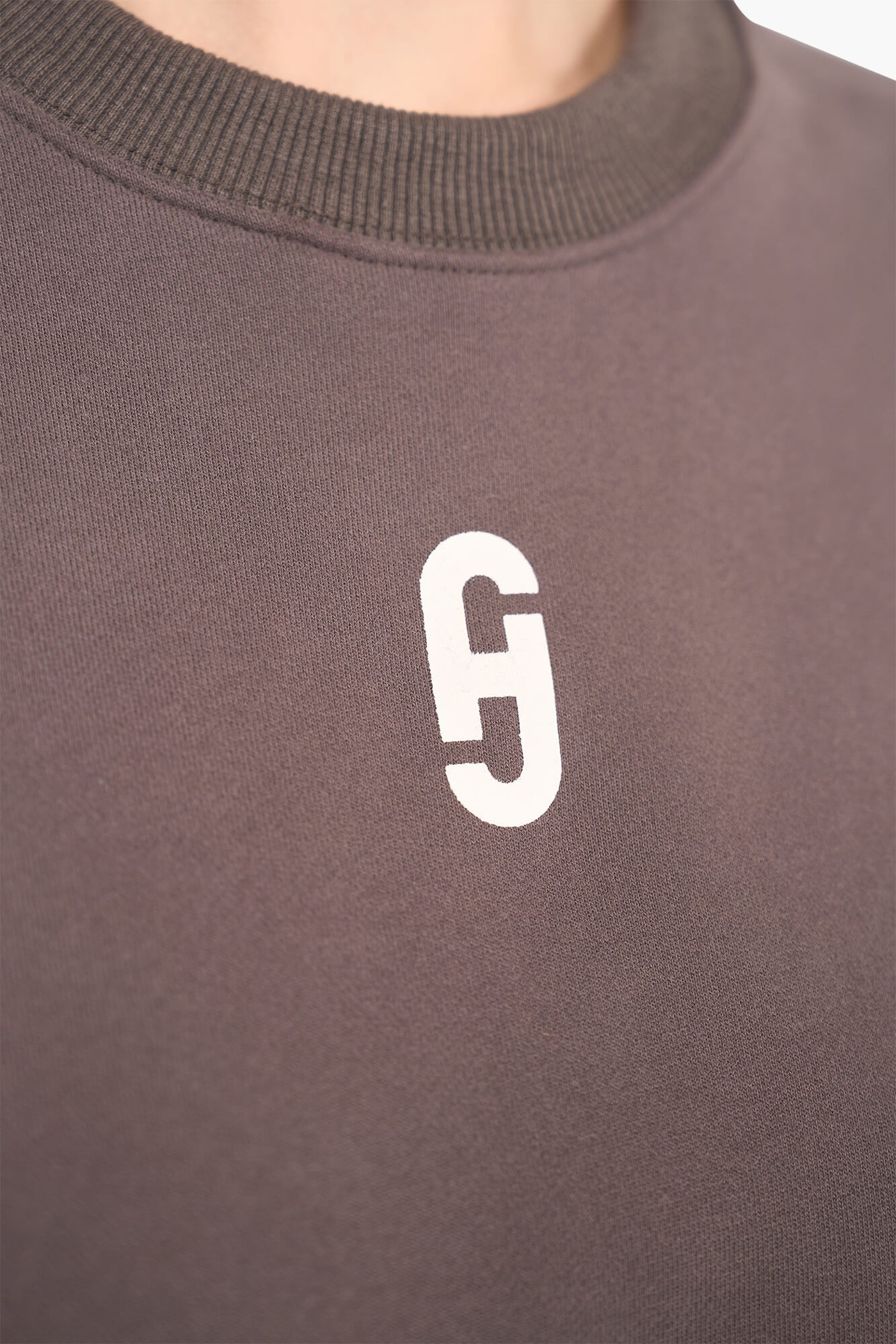 Sweater Dames Katoen Logo Andy Donker Grijs