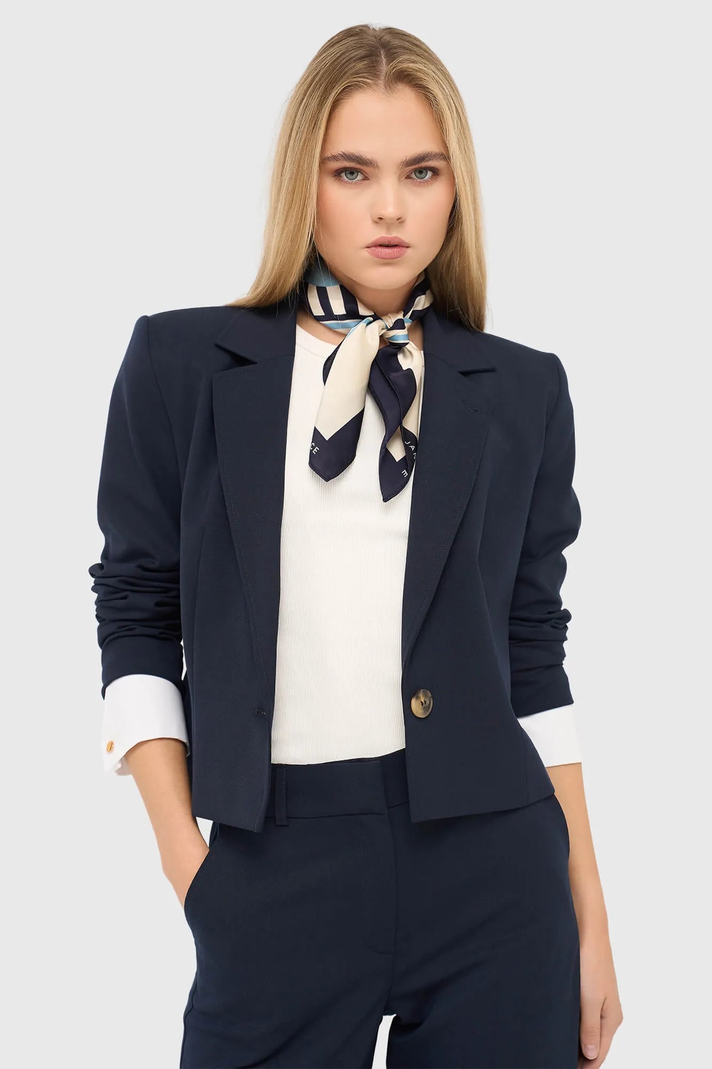 Blazer Dames Kort Blauw Stan