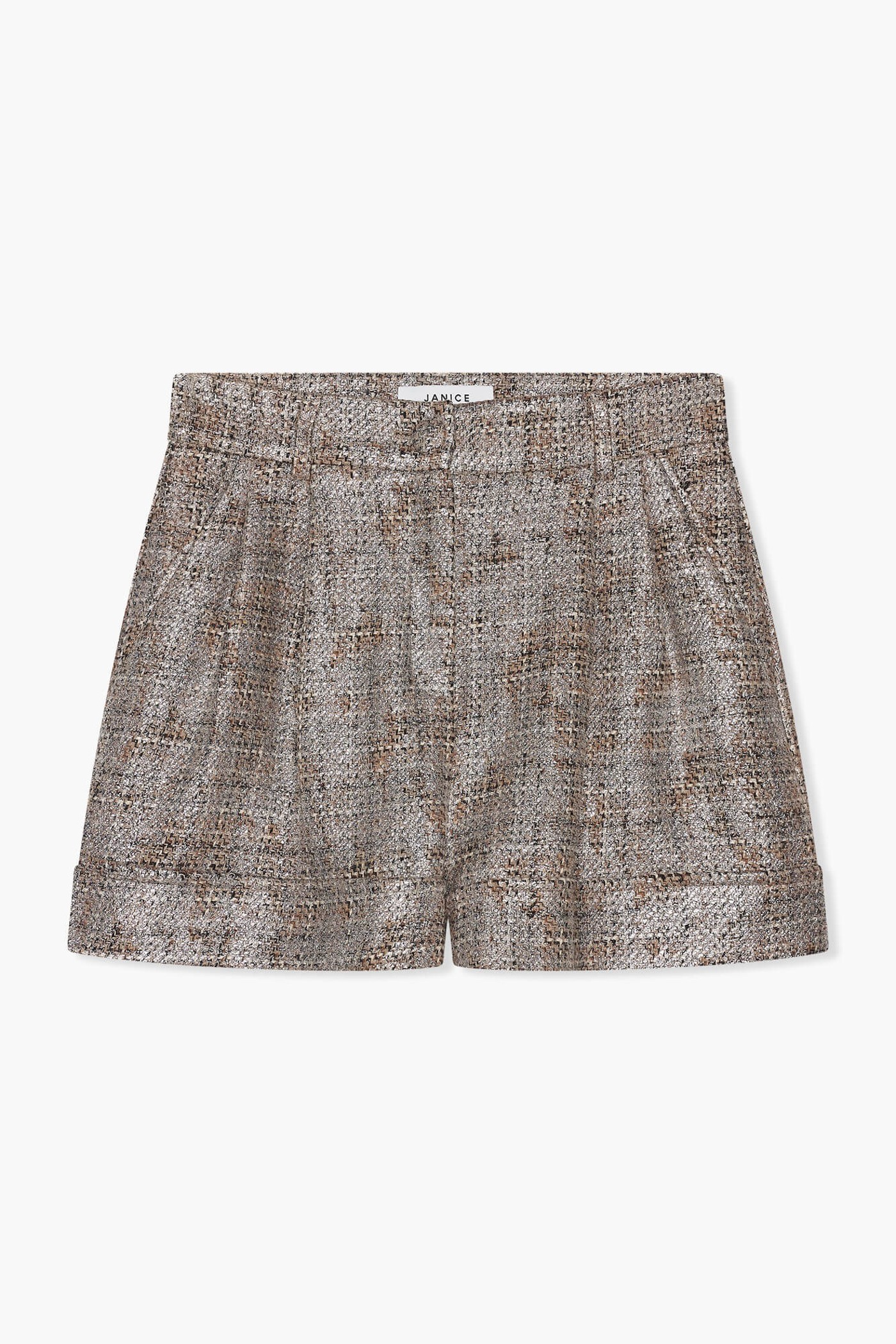 Shortje Dames Arthur Bruin Zilver Metallic