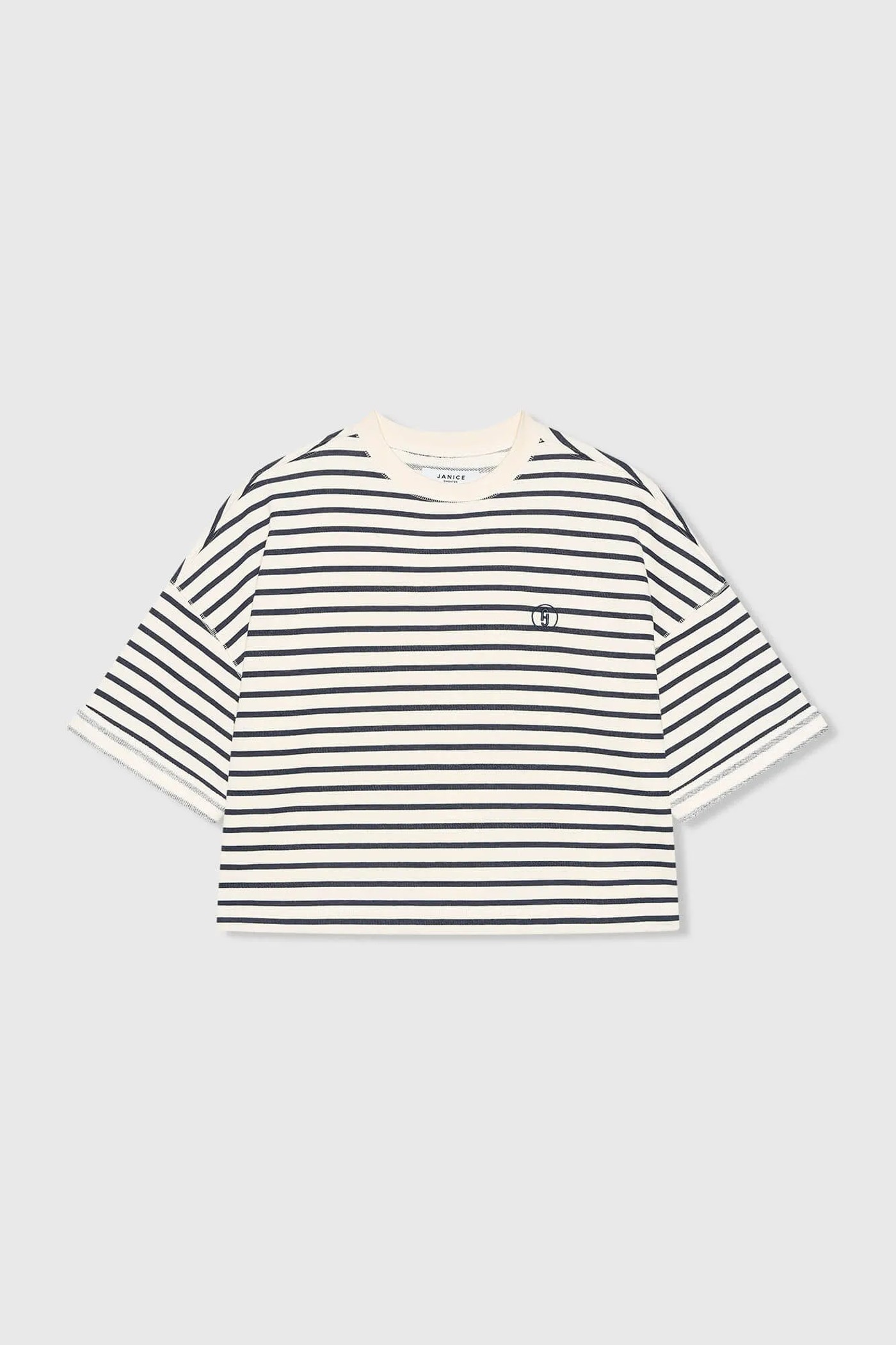 Sweater Dames Blauw Wit Strepen Katoen Aiden