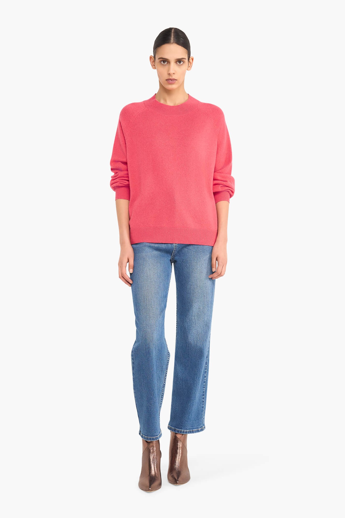 CASHMERE TRUI DAMES HARVEY CORAAL