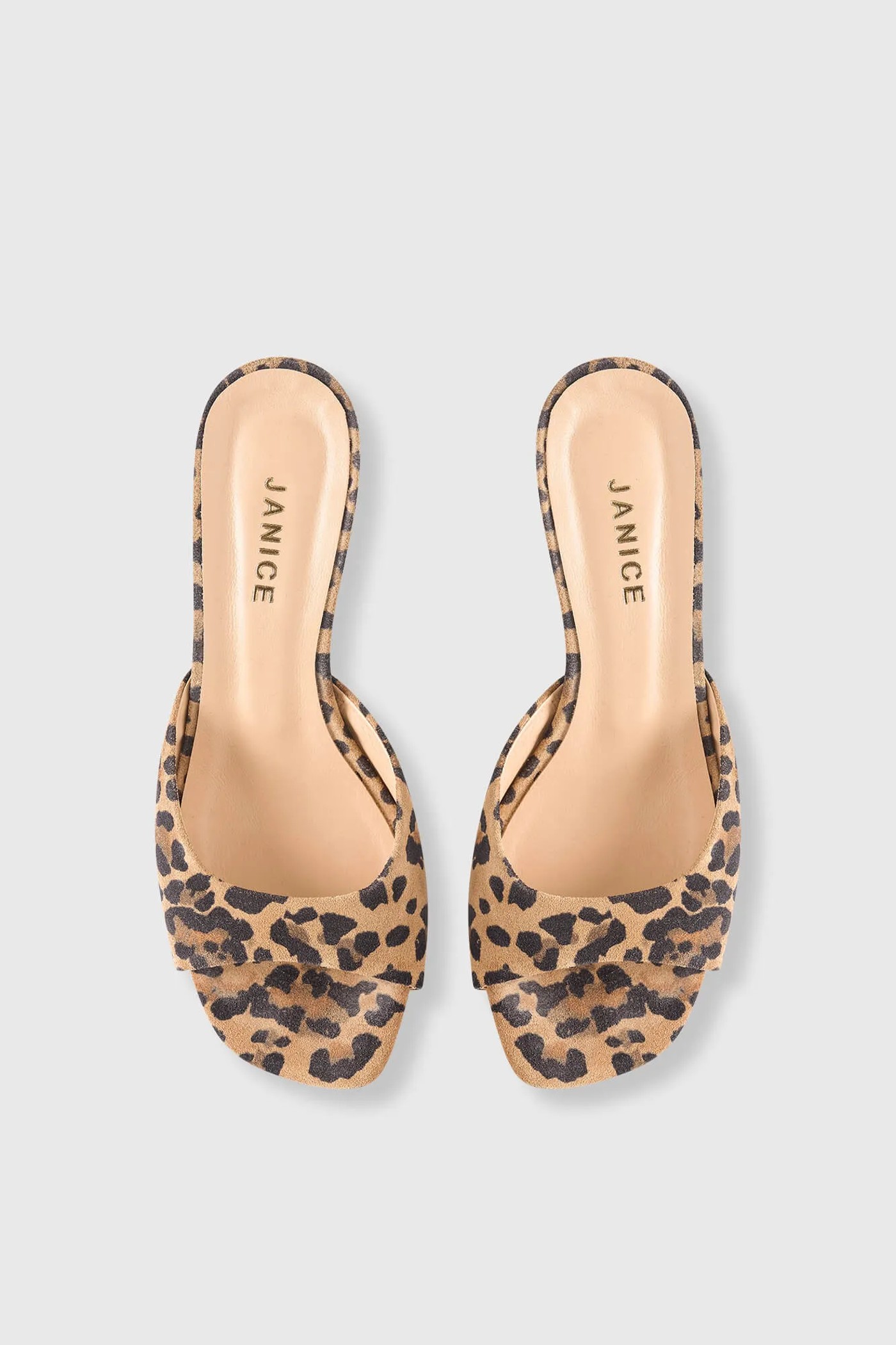 Muiltjes Dames Leer Crew Panterprint