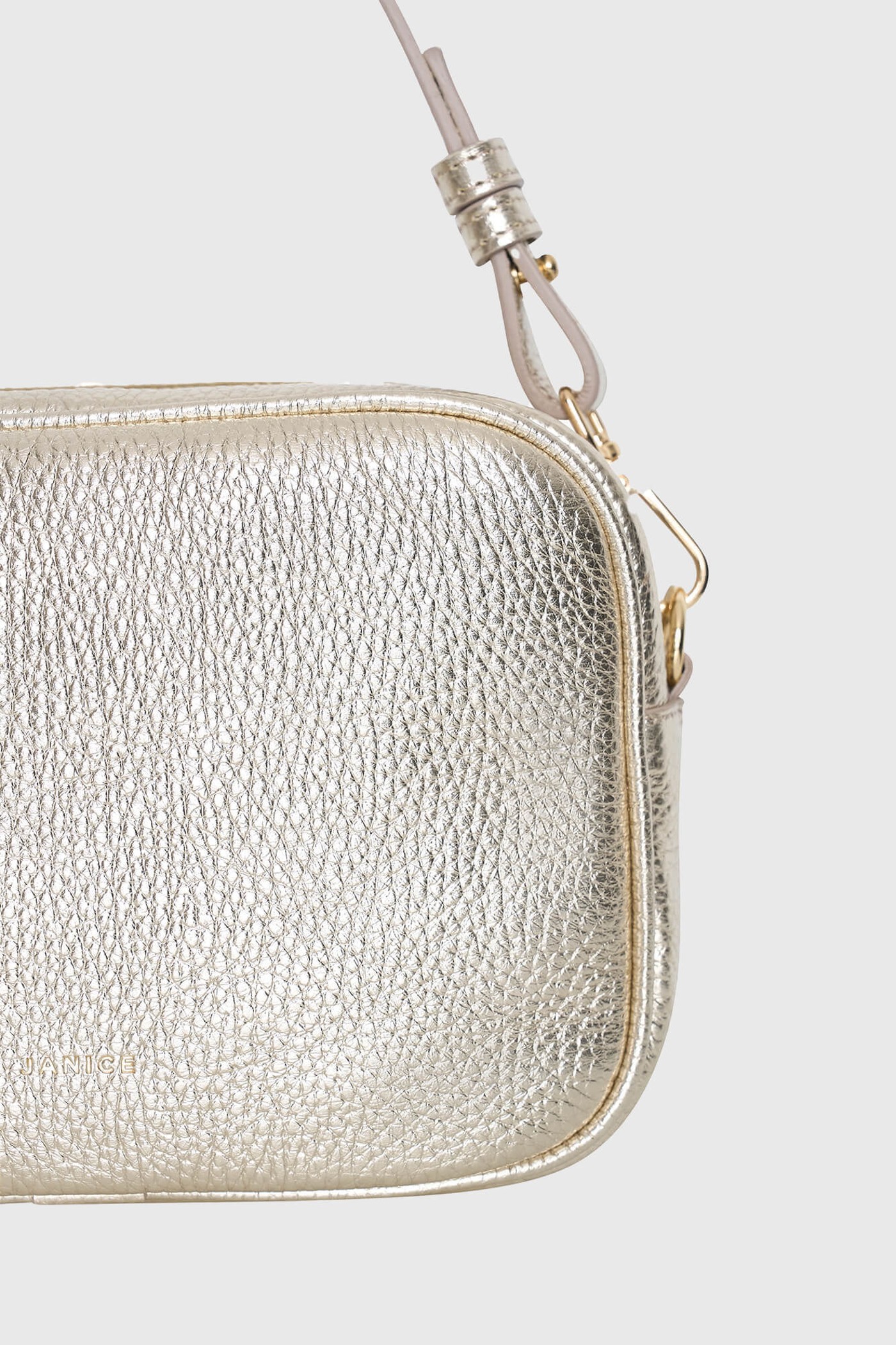 Leren Crossbody Dames Bruce Goud