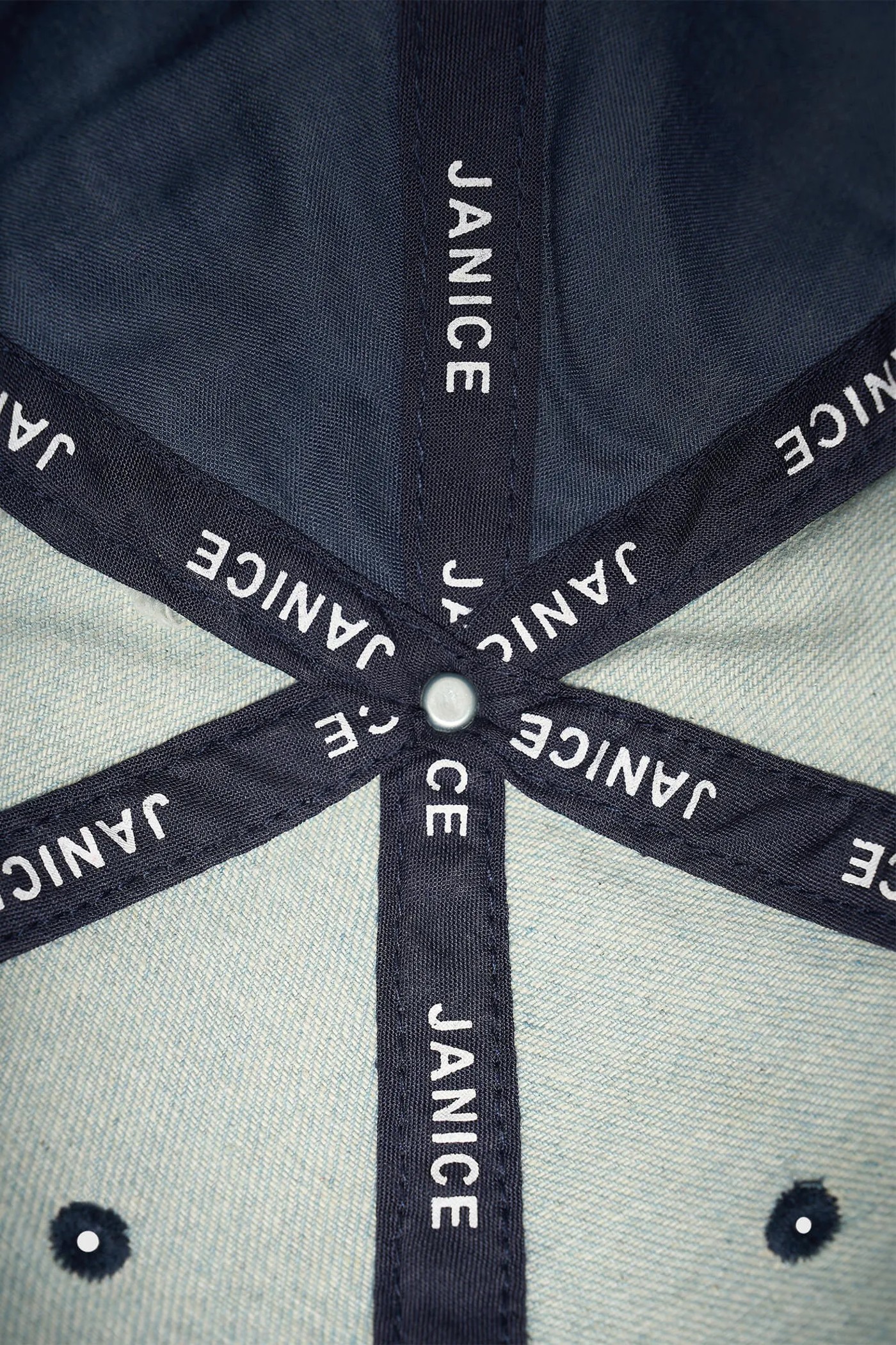 Cap Dames Logo Jeff Denim Blauw