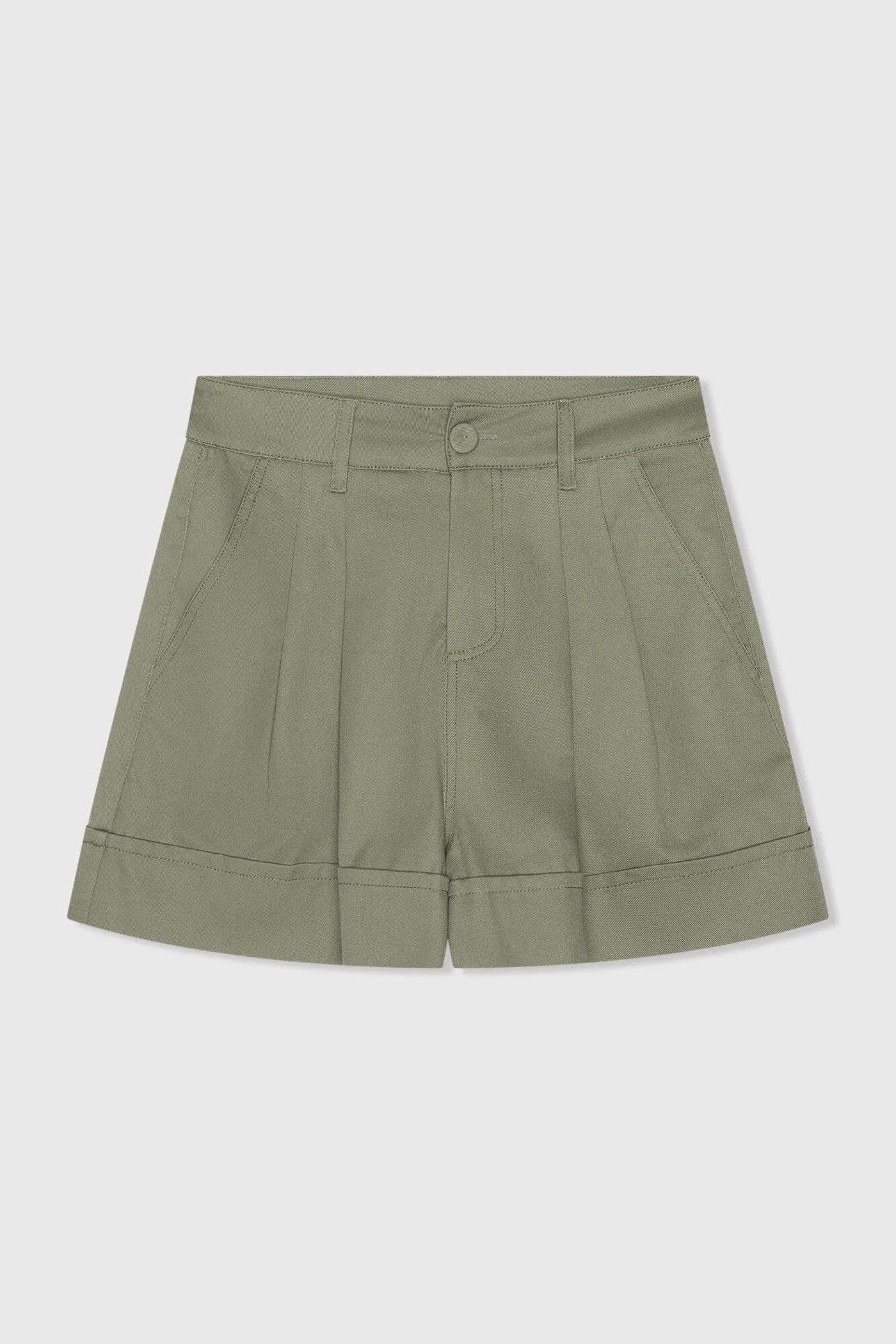 Groene Katoenen Shorts Dames Arthur