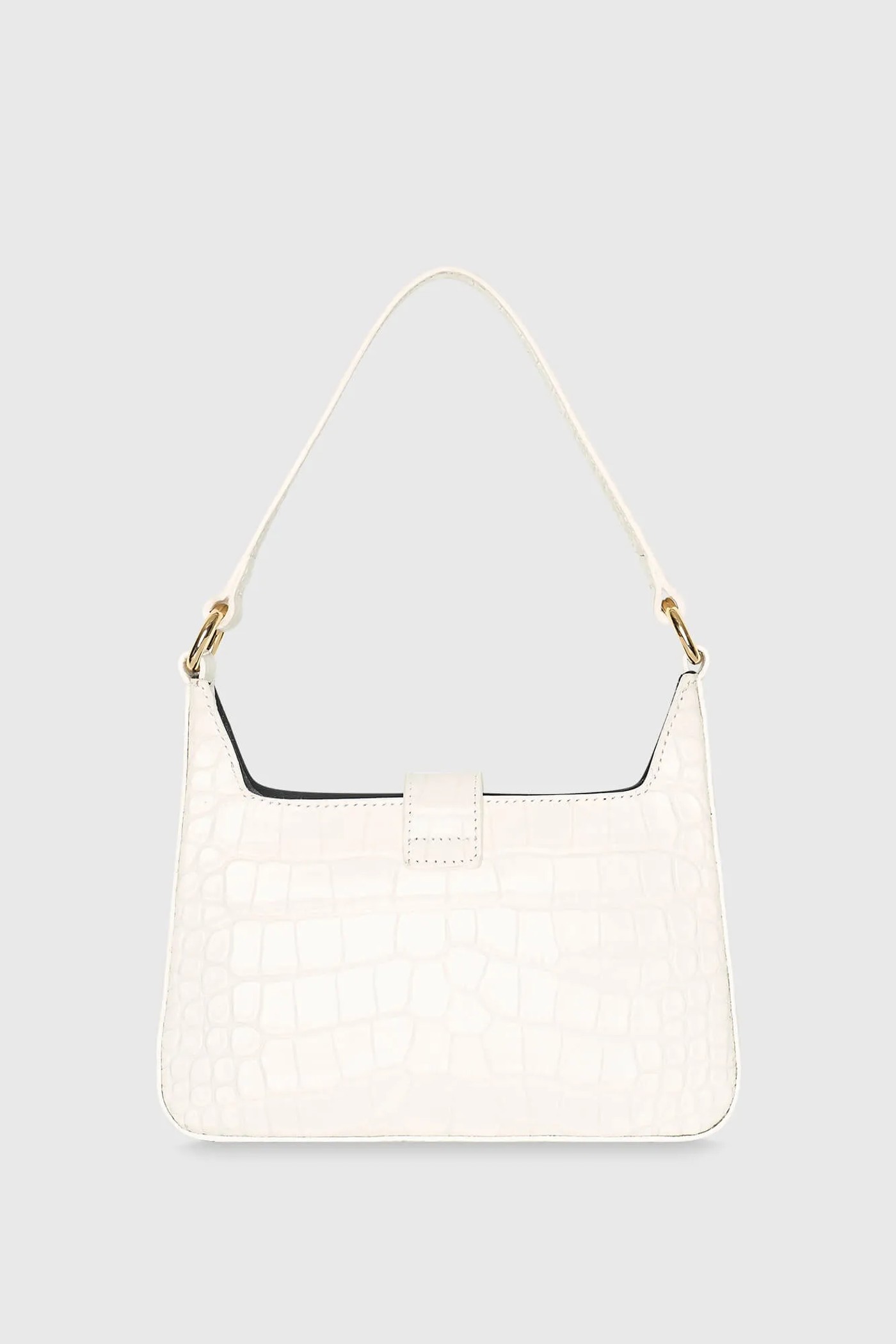 Leren Handtas Off White Croco Conan