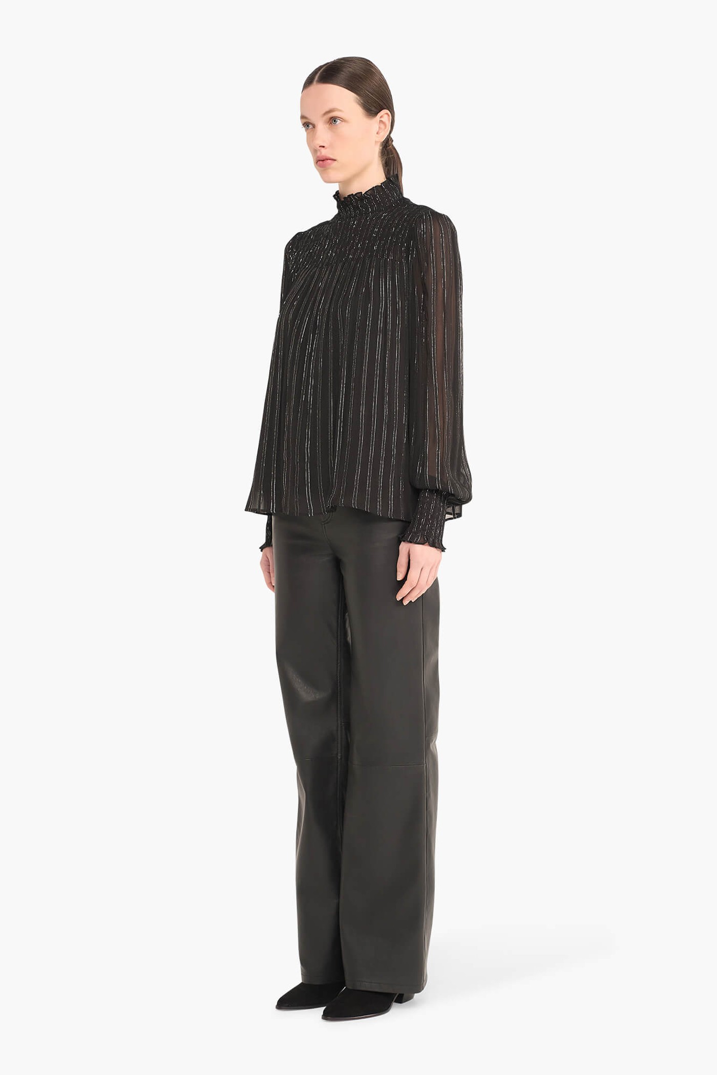 Blouse Dames Lurex Smog Hardy Zwart