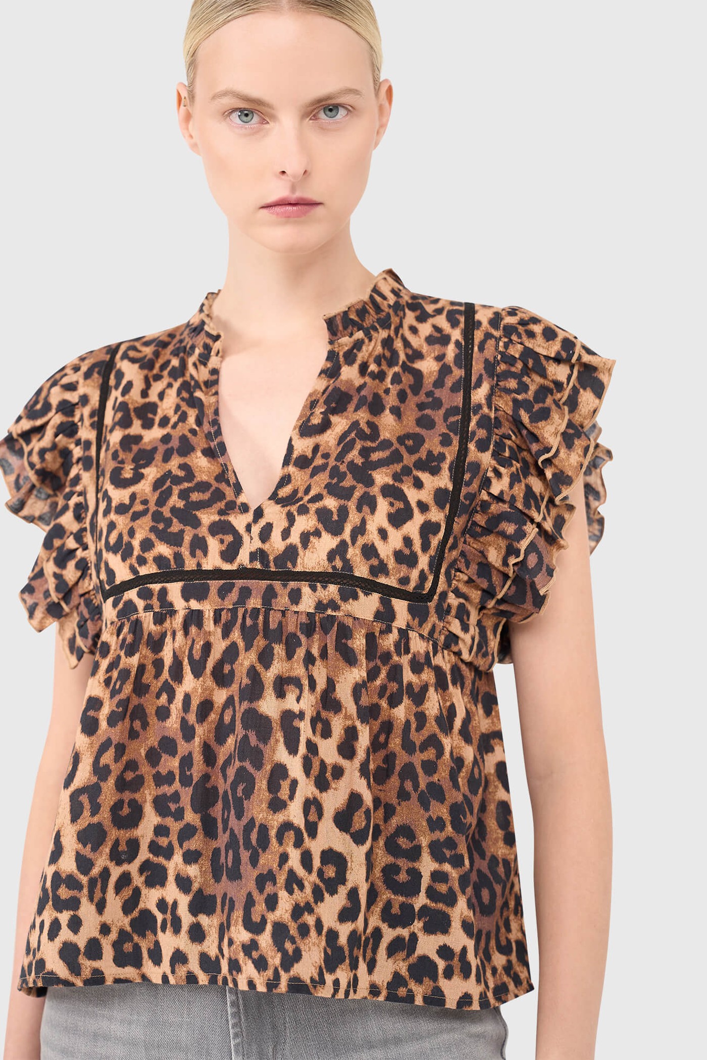 Carson Blouse Panterprint