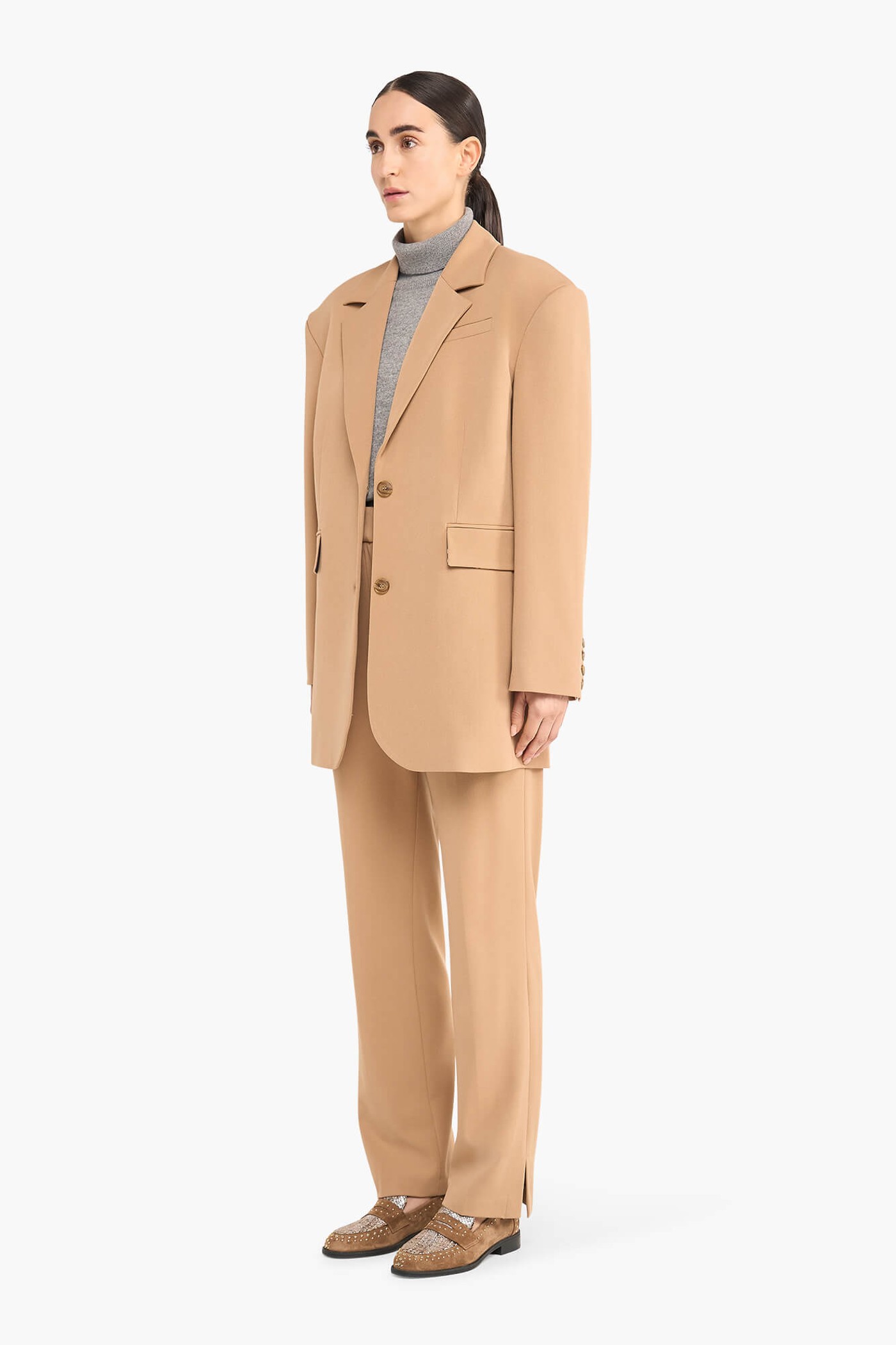 Oversized Blazer Dames Buddy Beige