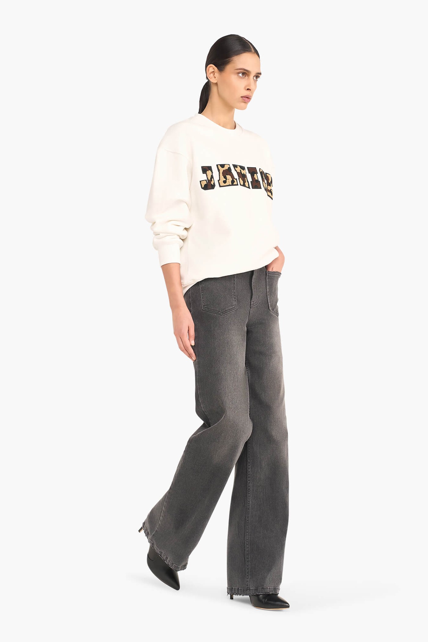 Sweater Dames Katoen Logo Camo Andy Off White