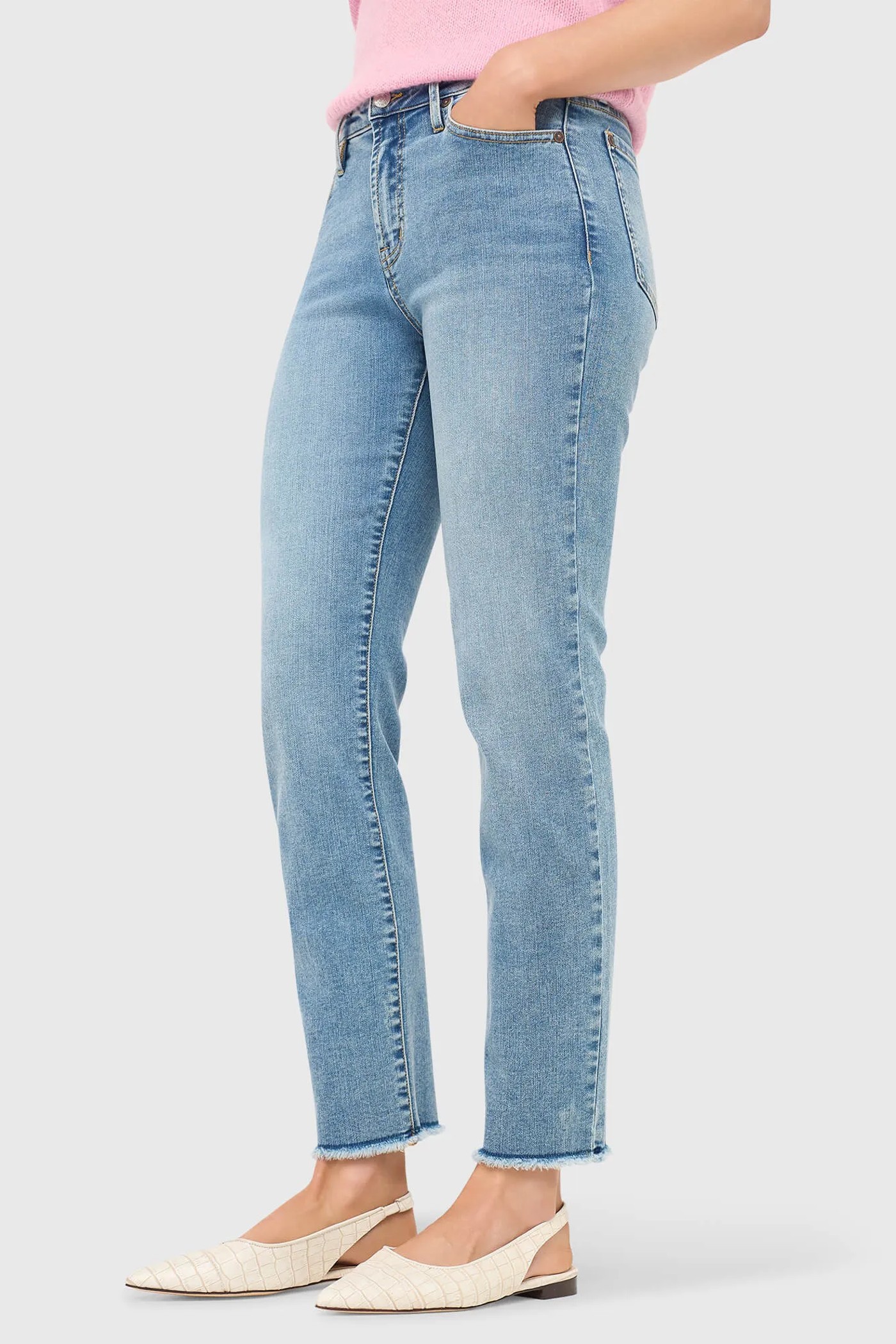 Mom Jeans Dames Mid Rise Cooper Blauw 786