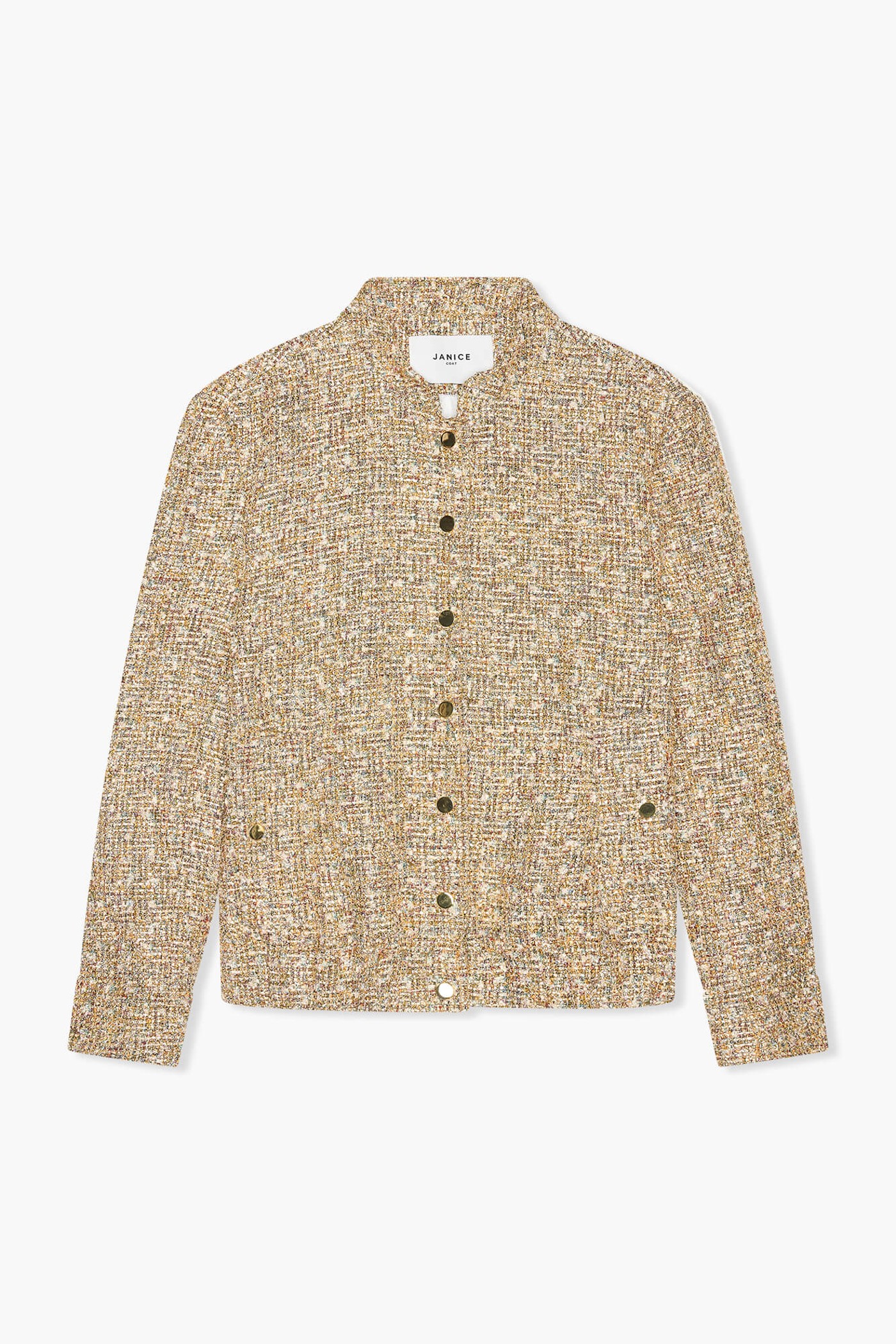 Bomber Jack Dames Tweed Maddox Goud