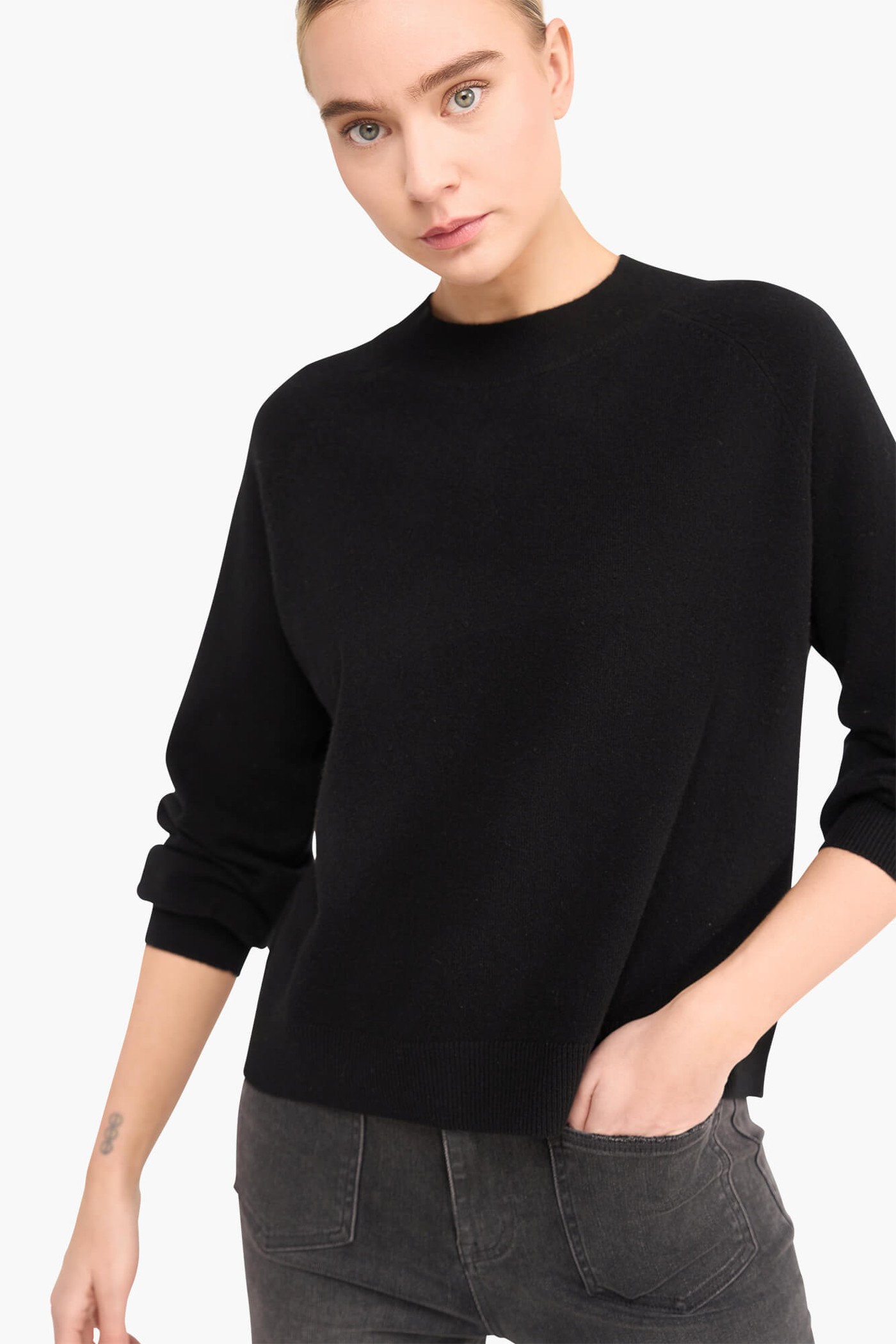 Cashmere Trui Dames Harvey Zwart