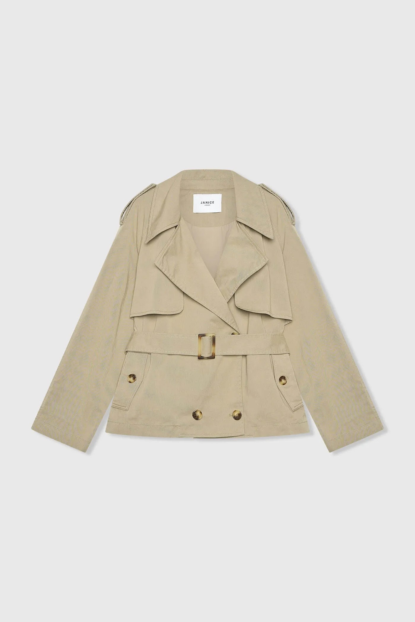 Groene Korte Trenchcoat Cayden