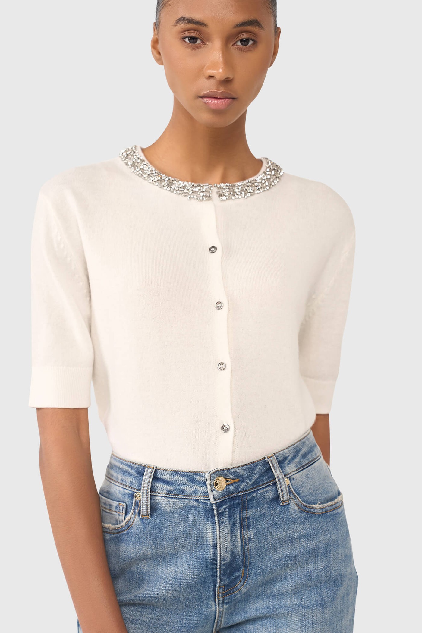 Moon Off White Steentjes