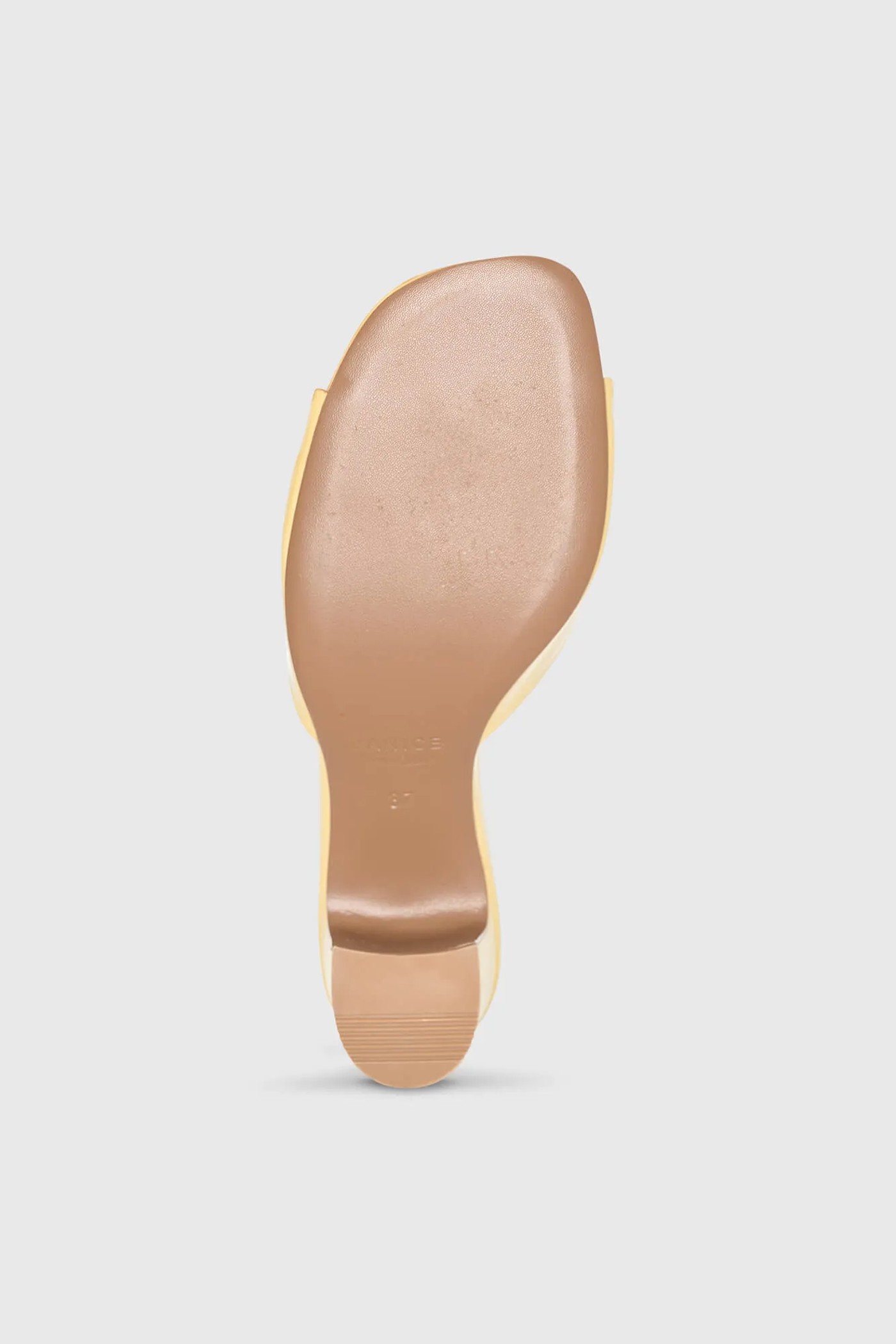 Muiltjes Dames Leer Crew Geel