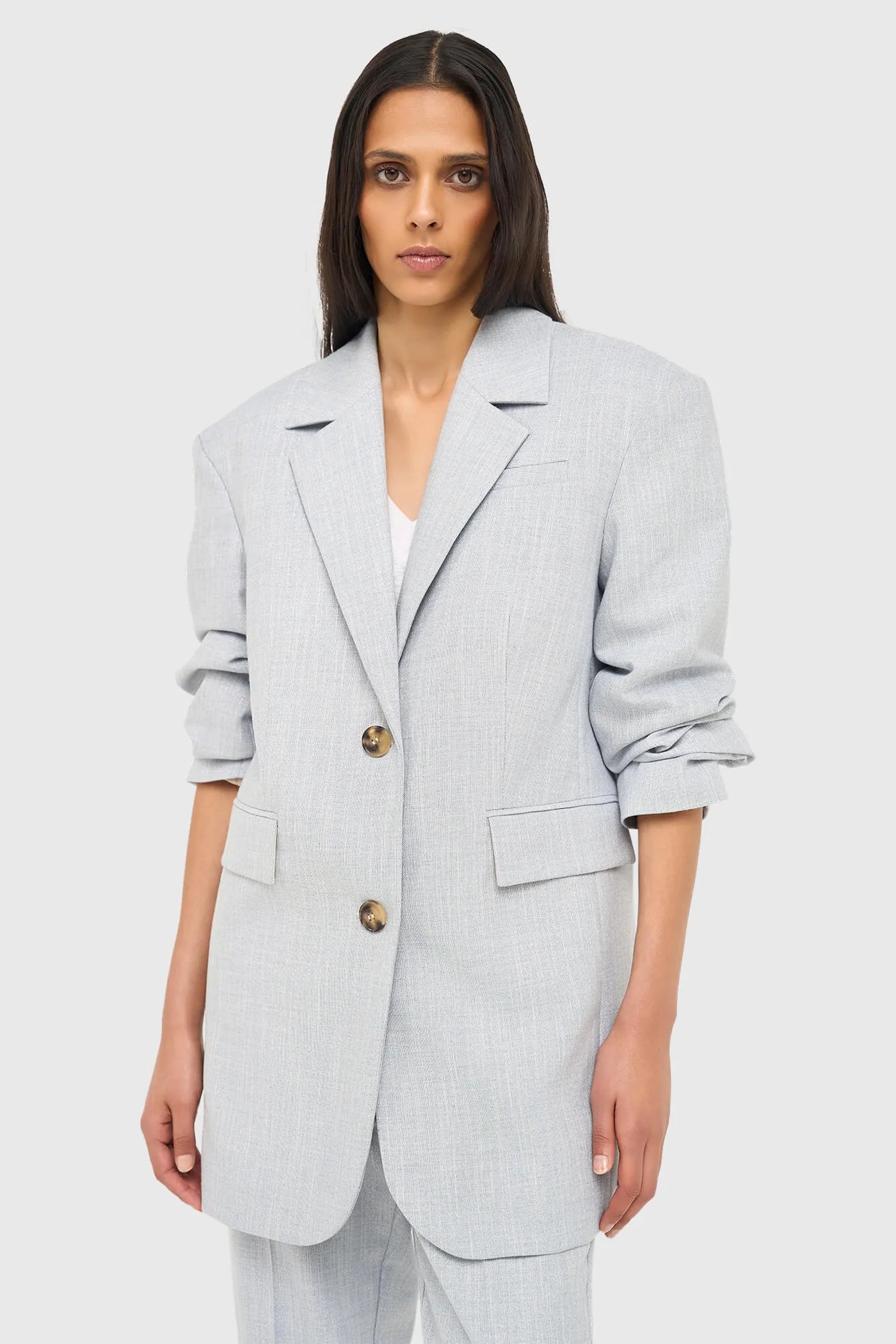 Blazer Dames Oversized Blauw Lurex Buddy